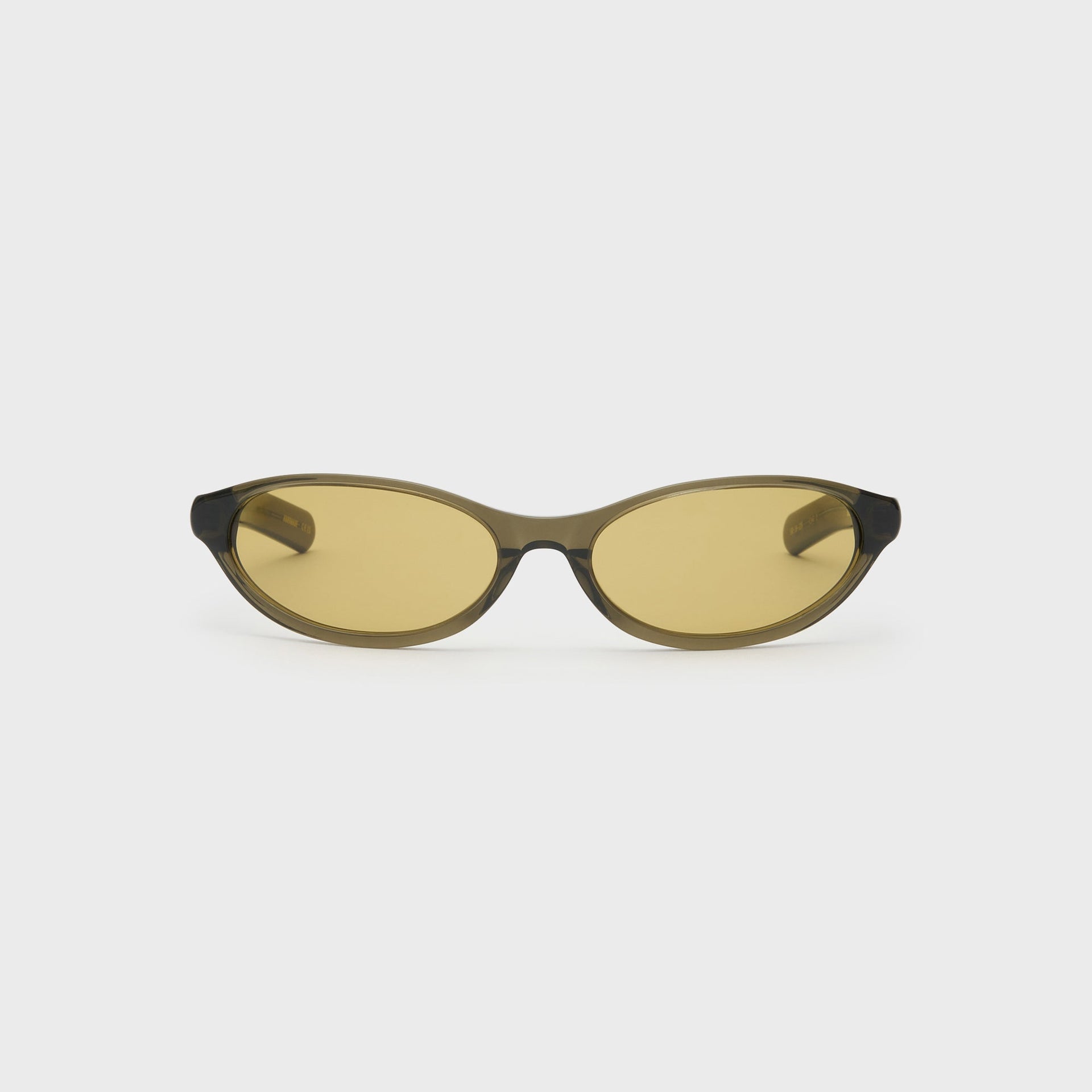 Flatlist Olympia Sunglasses - Crystal Olive / Smoked Olive