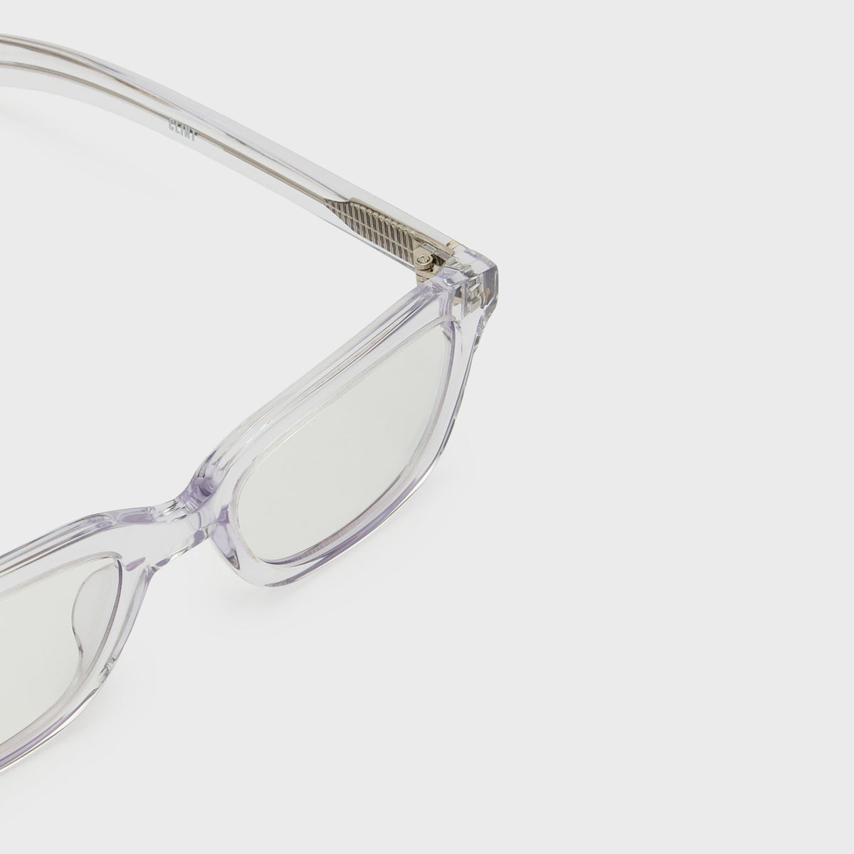 Flatlist Clint Sunglasses - Clear Crystal / Clear Lens Blue Light