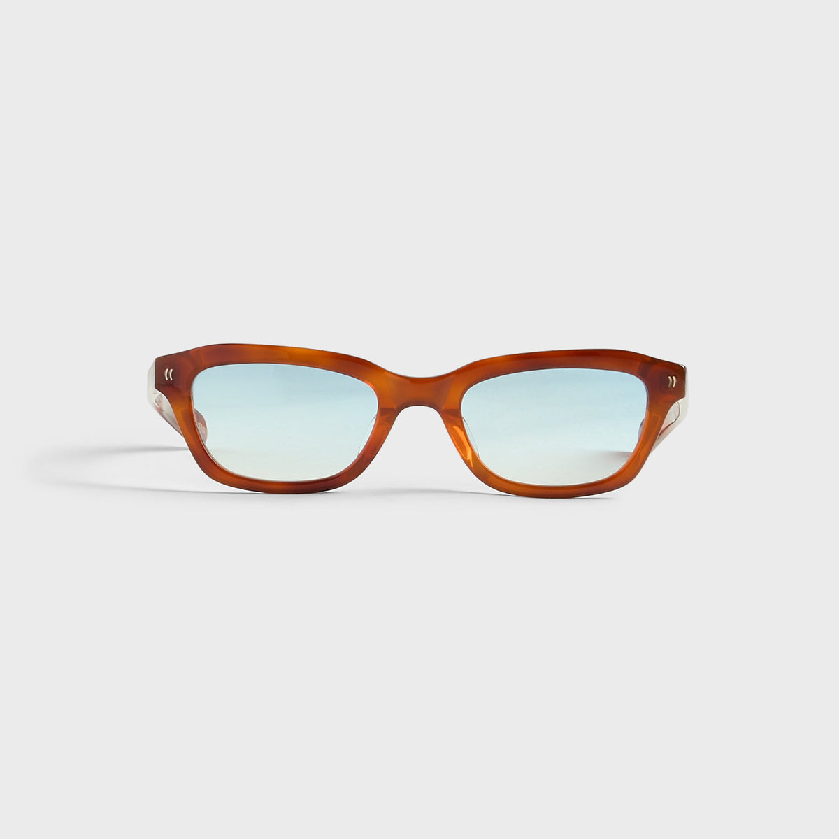 Flatlist Clint Sunglasses - Classic Havana / Light Blue Gradient