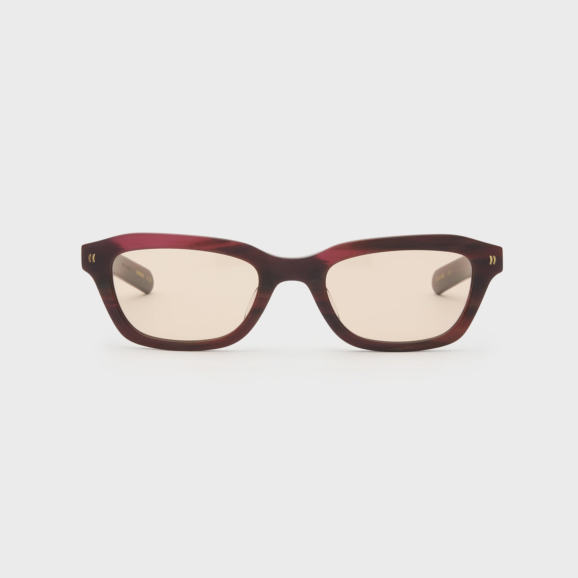 Flatlist Clint Sunglasses - Mahogany Horn / Peach