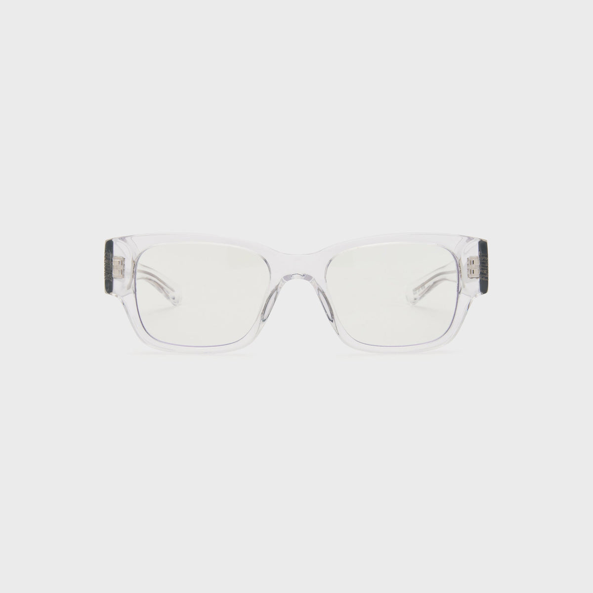 Flatlist Alec Sunglasses - Clear Crystal / Clear Lens Blue Light