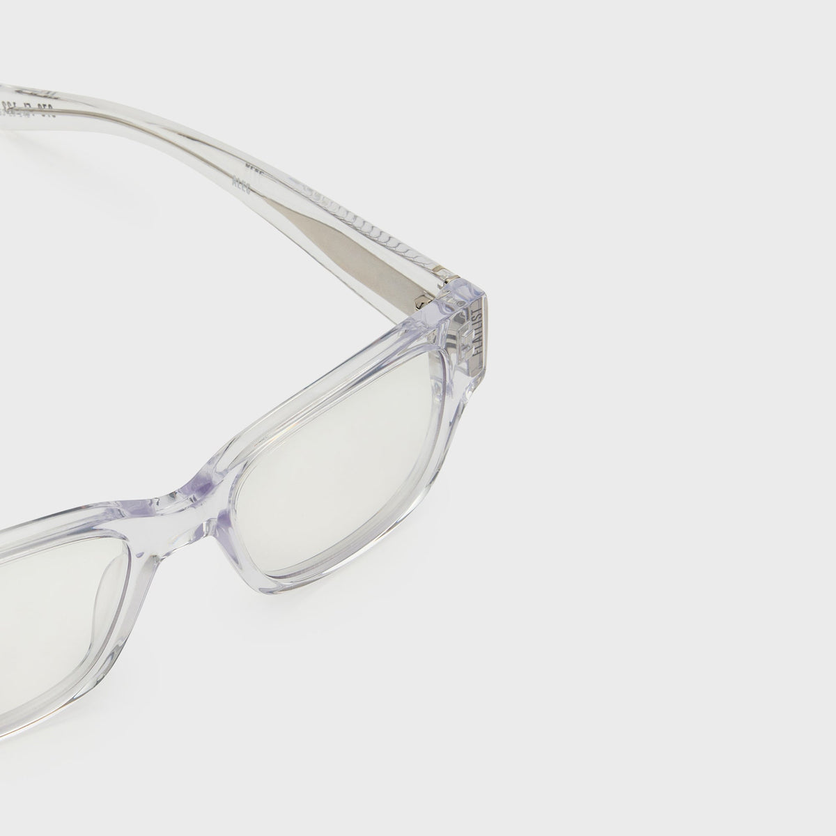 Flatlist Alec Sunglasses - Clear Crystal / Clear Lens Blue Light