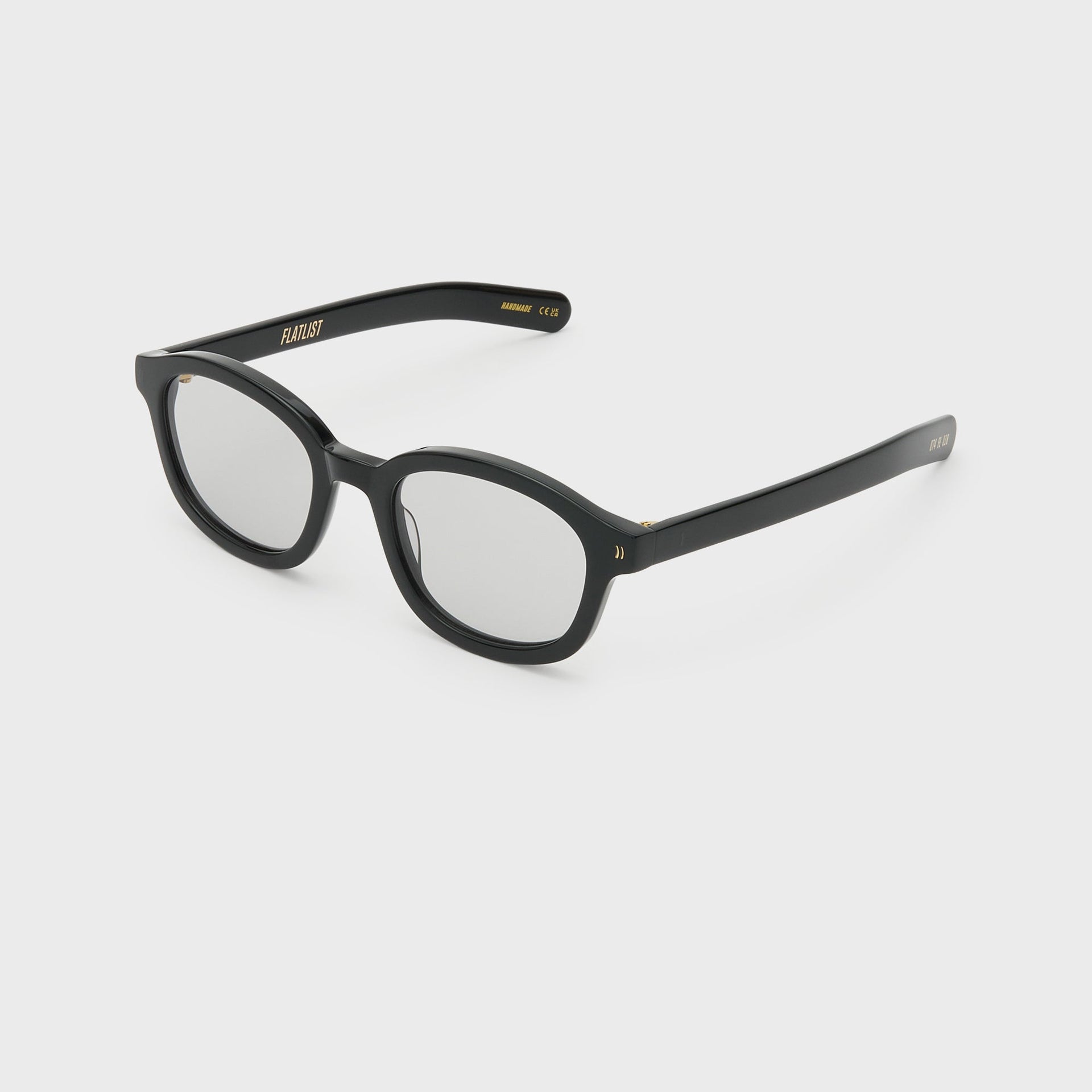 Flatlist Theo Sunglasses - Solid Black / Light Grey