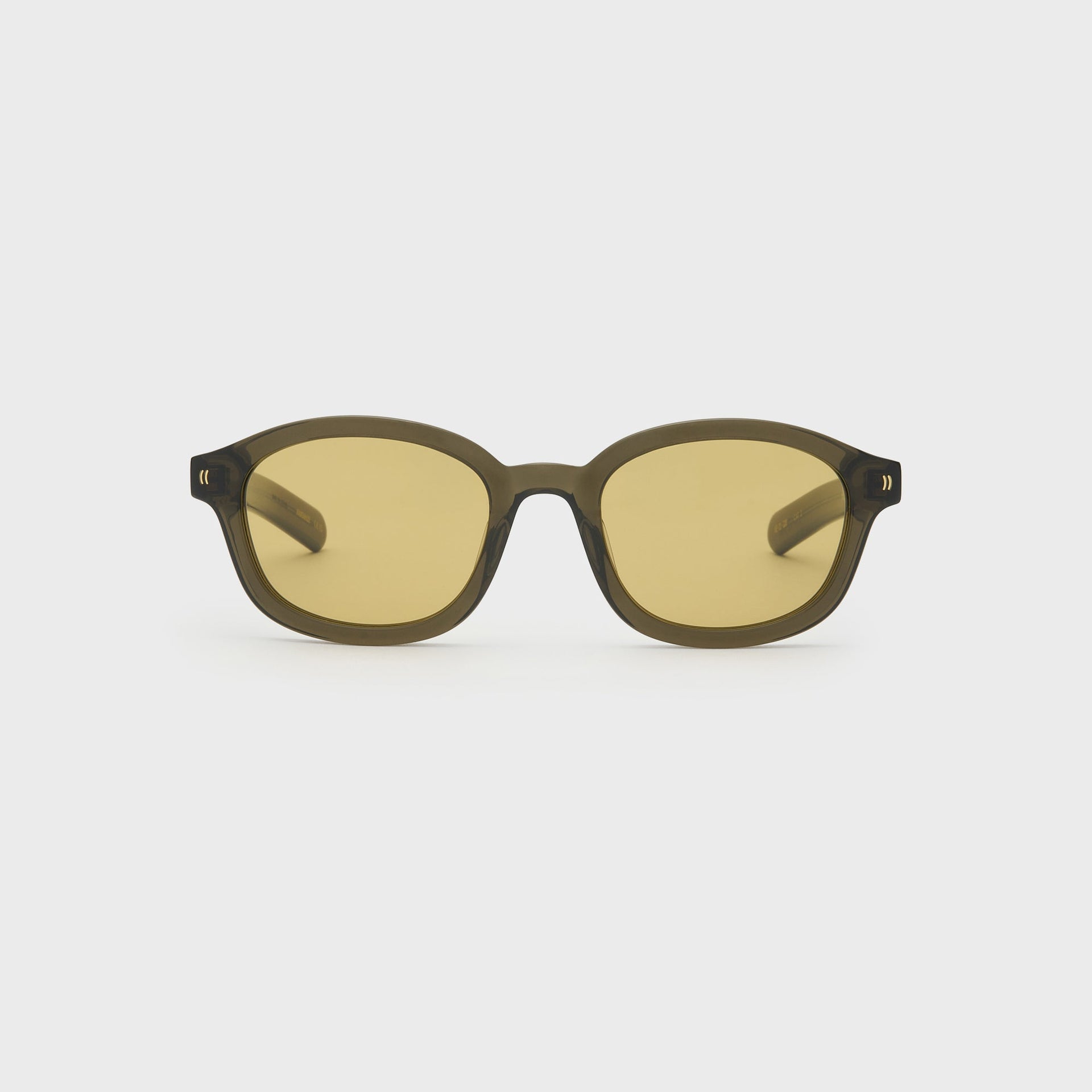 Flatlist Theo Sunglasses - Crystal Olive / Smoked Olive