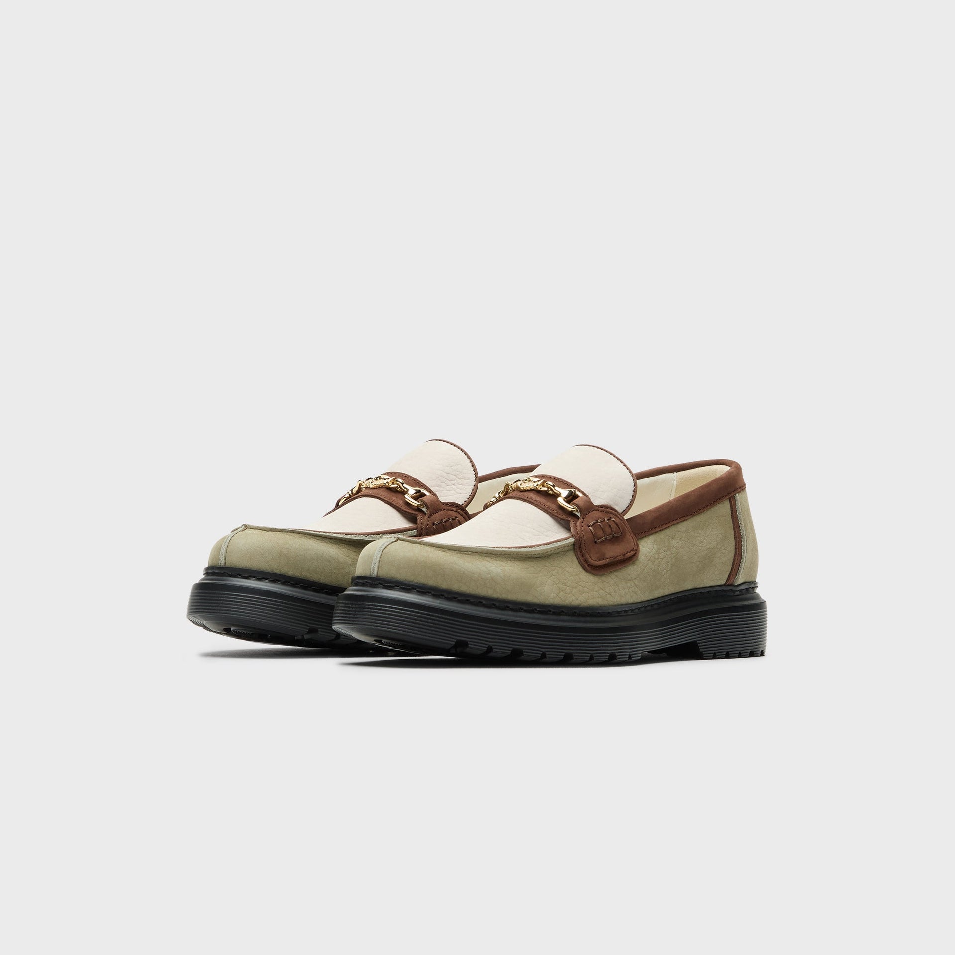 Filling Pieces Loafer Grain - Beige / Green