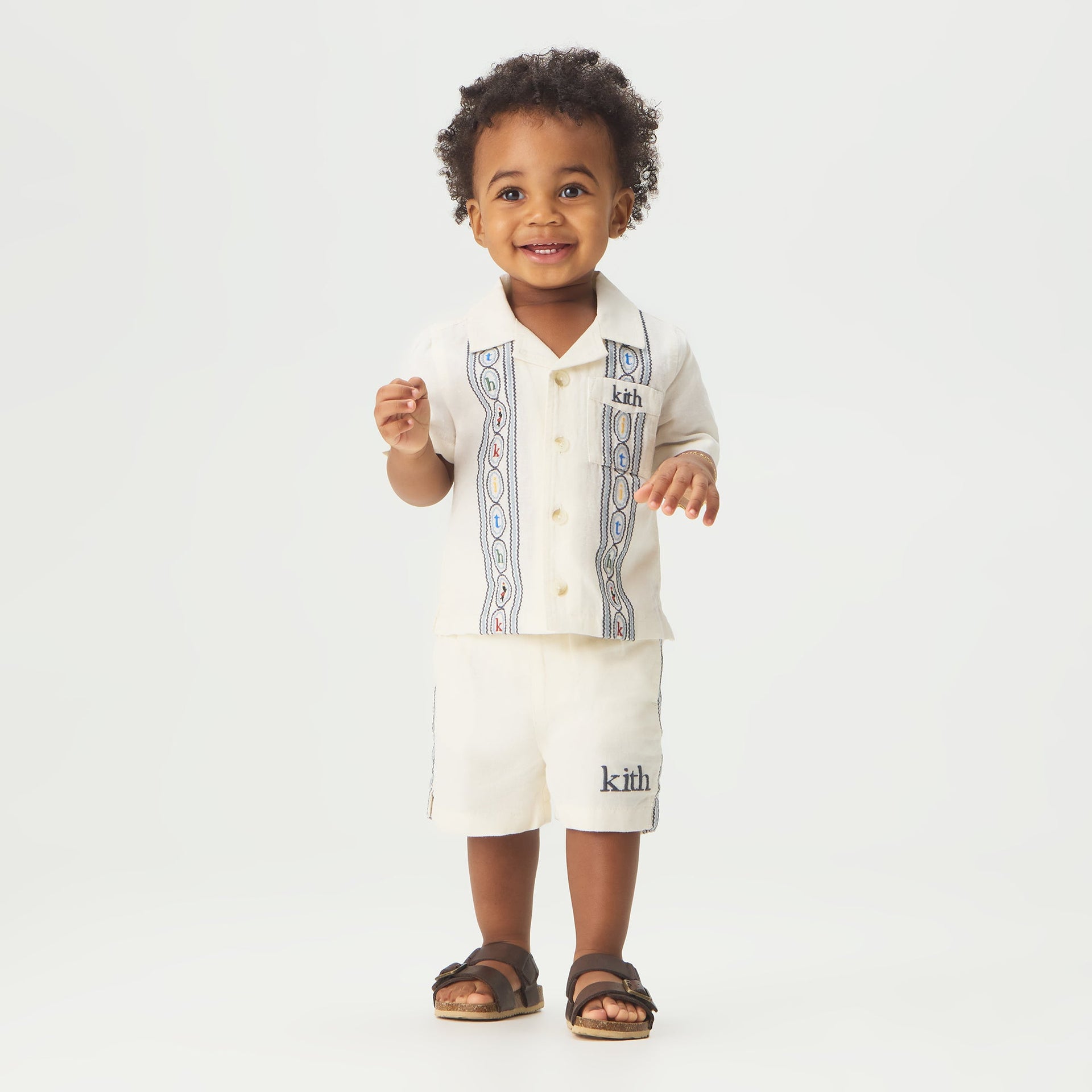 Kith Baby Novelty Embroidered Thompson Short - Silk