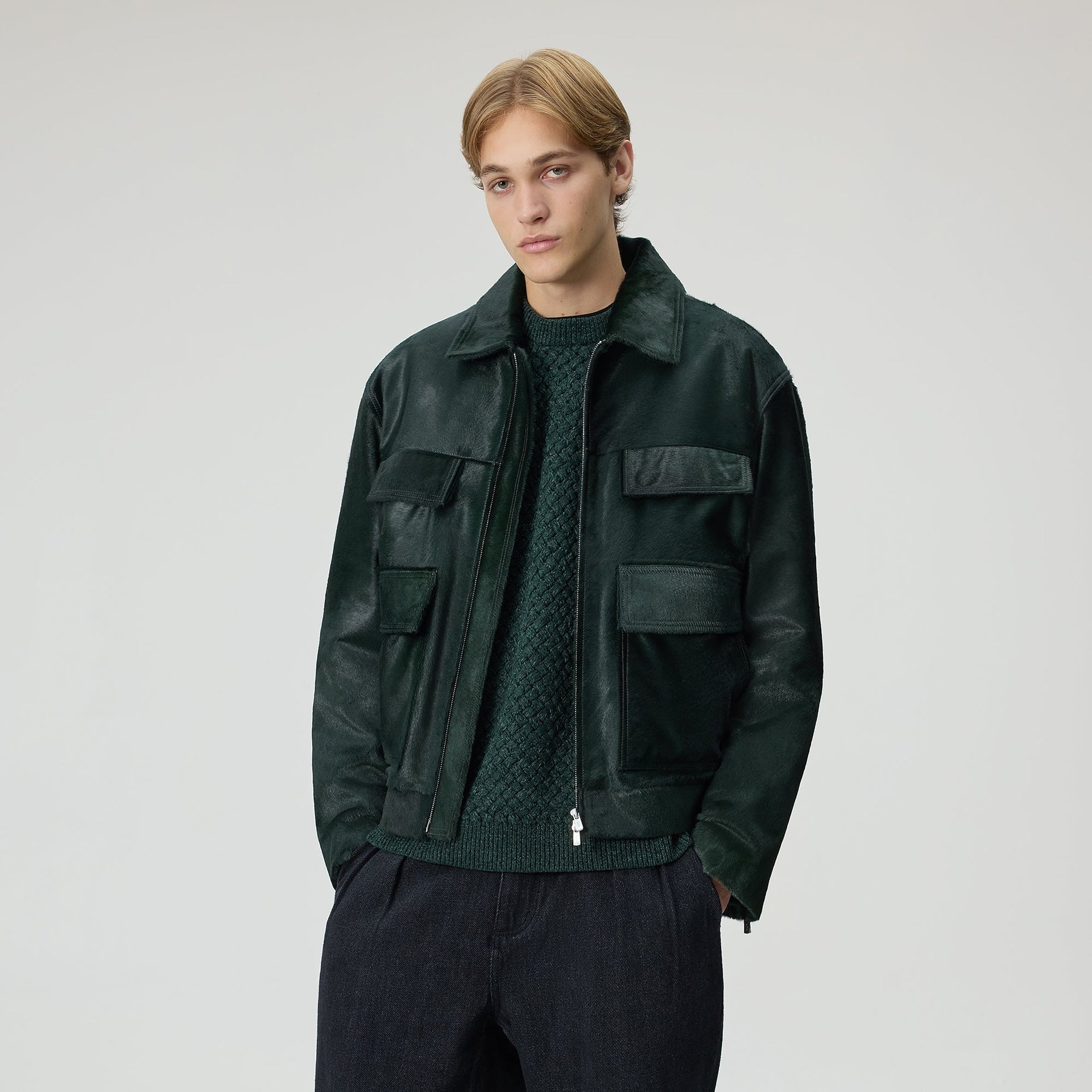 &Kin Orion Ponyhair Jacket - Stadium