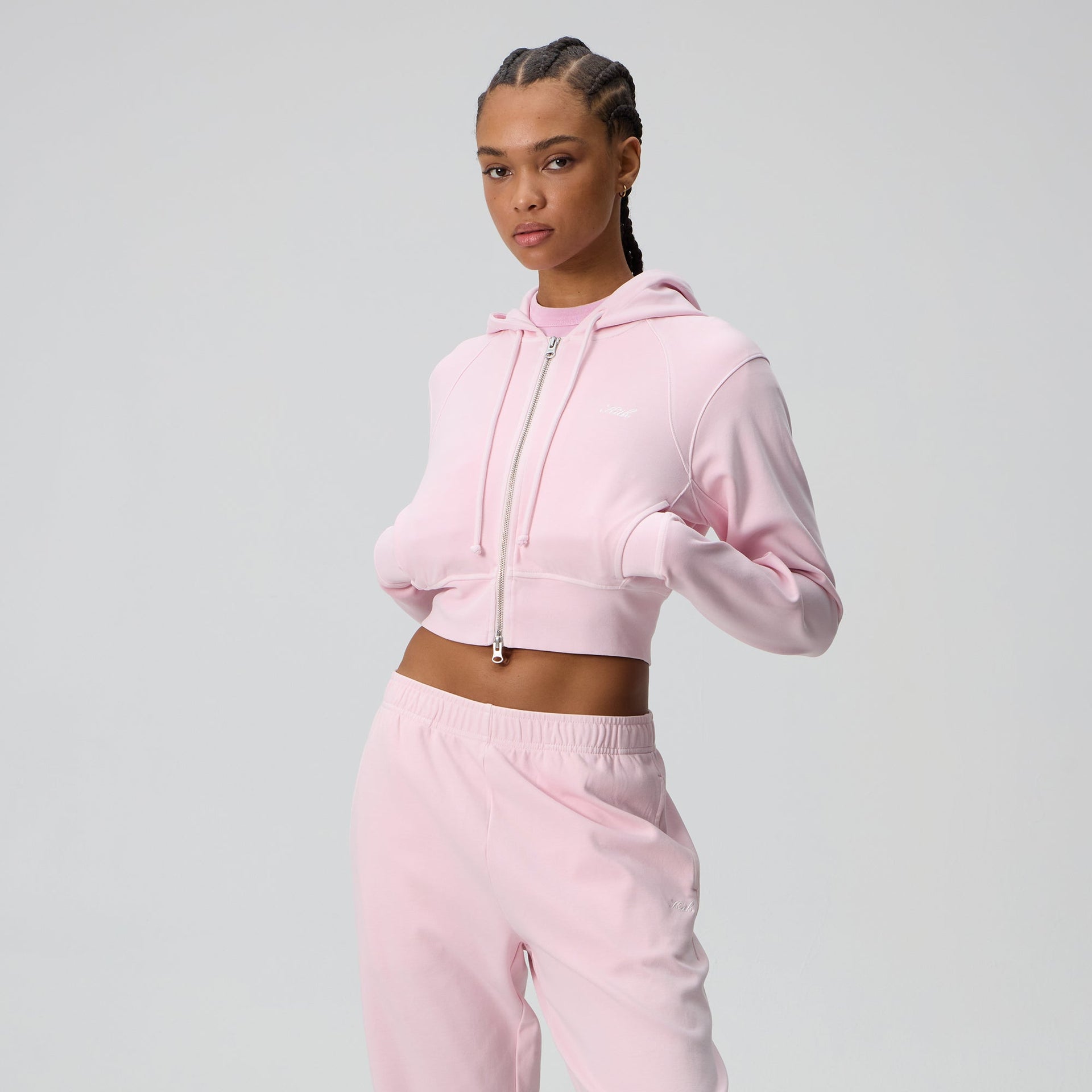 Kith Women Davin Cropped Hoodie - Rosalite
