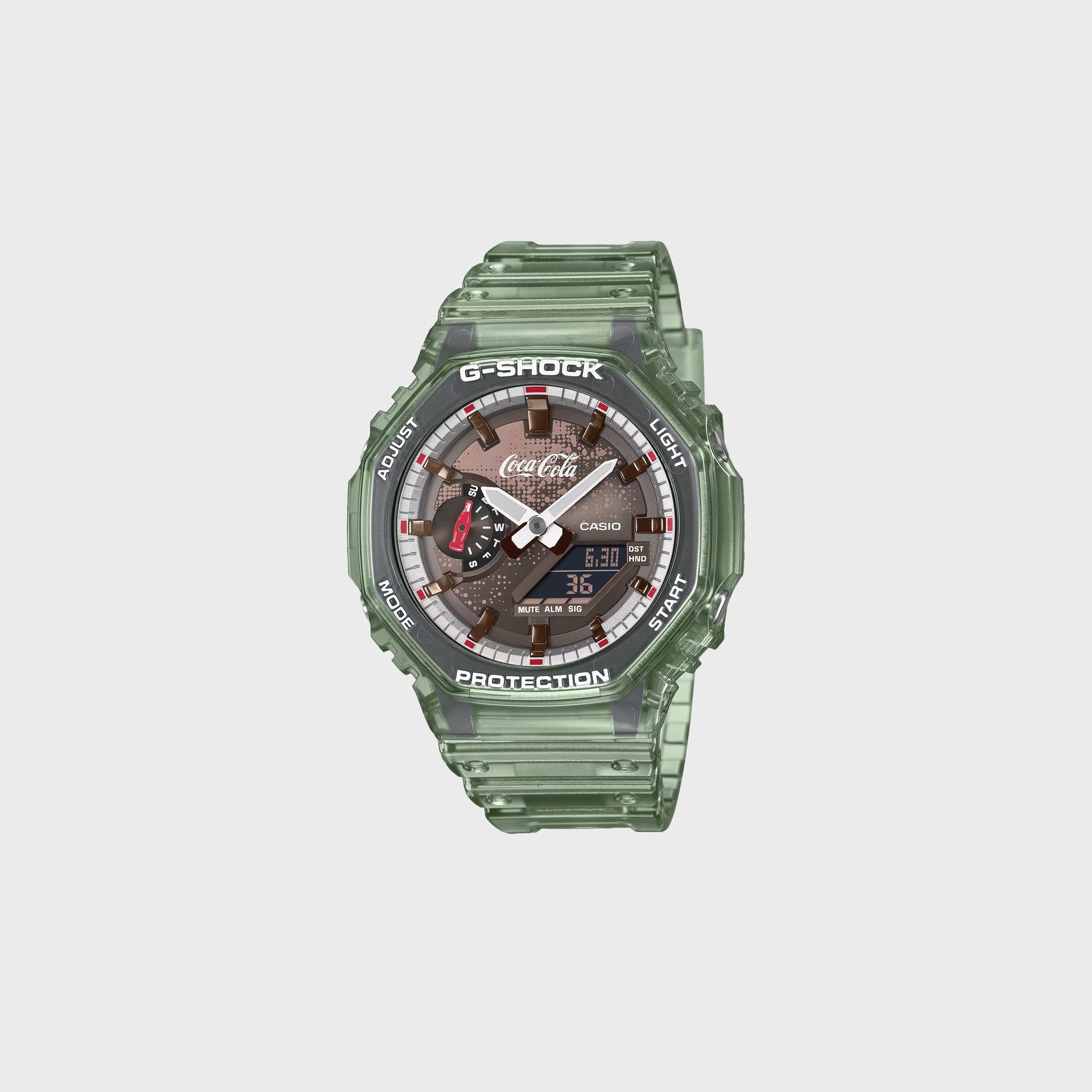 G-SHOCK x Coca-Cola Analog Digital GA-2100CC-3A - Green