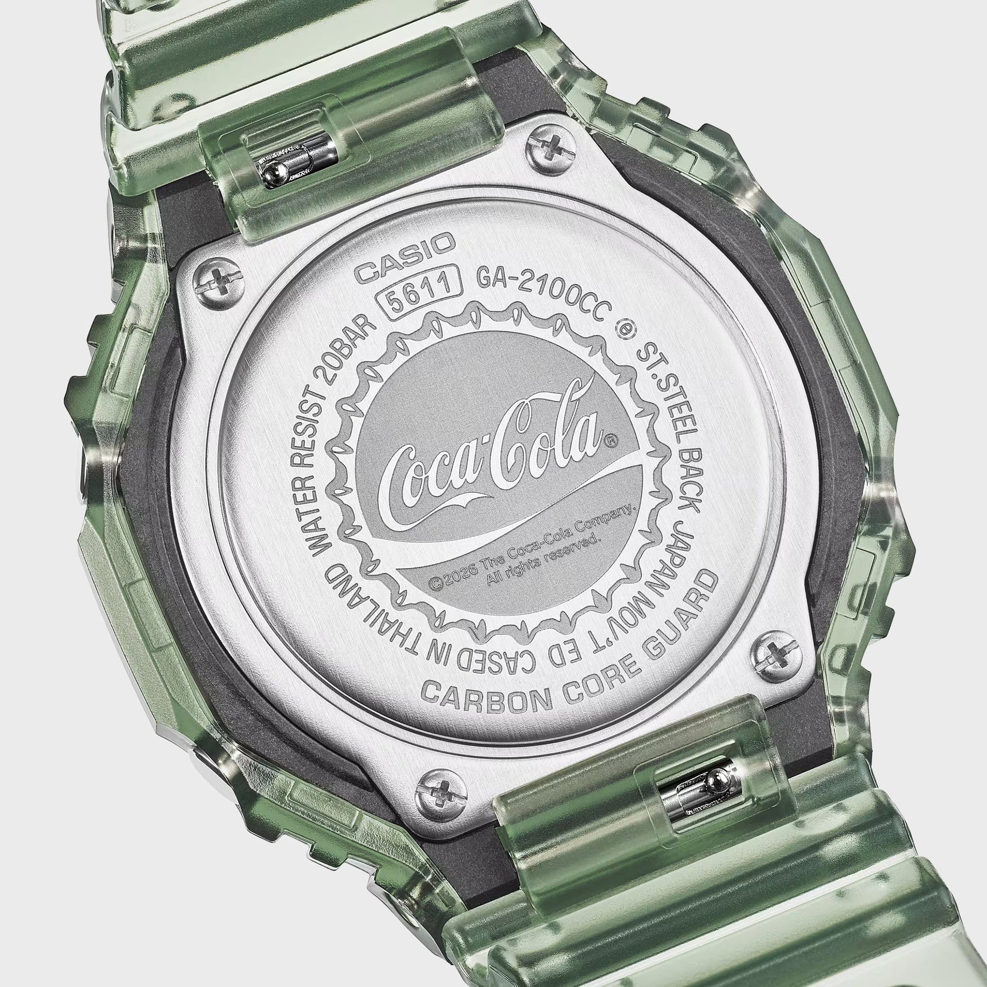 G-SHOCK x Coca-Cola Analog Digital GA-2100CC-3A - Green
