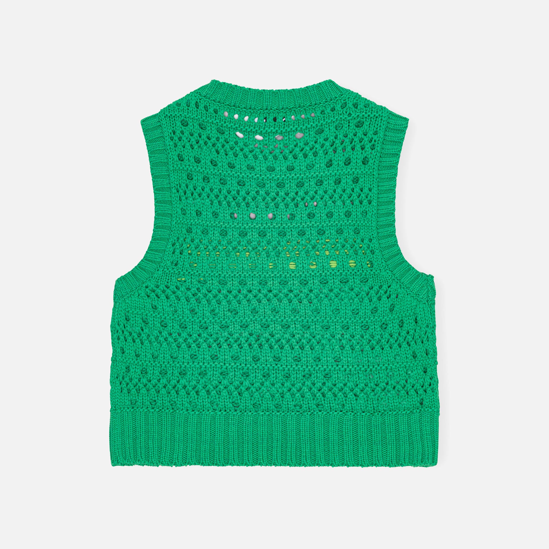 Ganni Cotton Rope Short Vest - Juniper