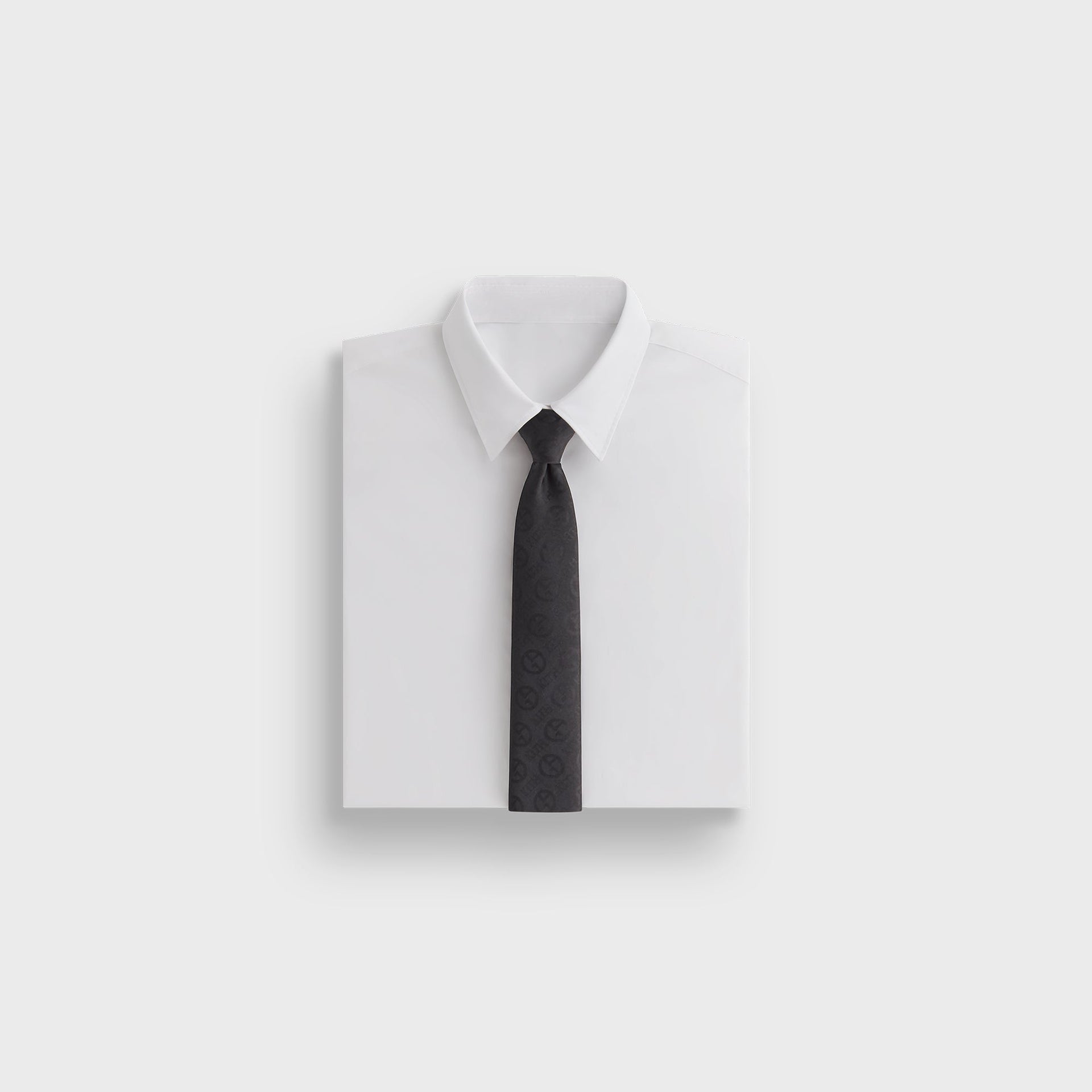 Giorgio Armani & Kith Monogram Jacquard Tie - Black