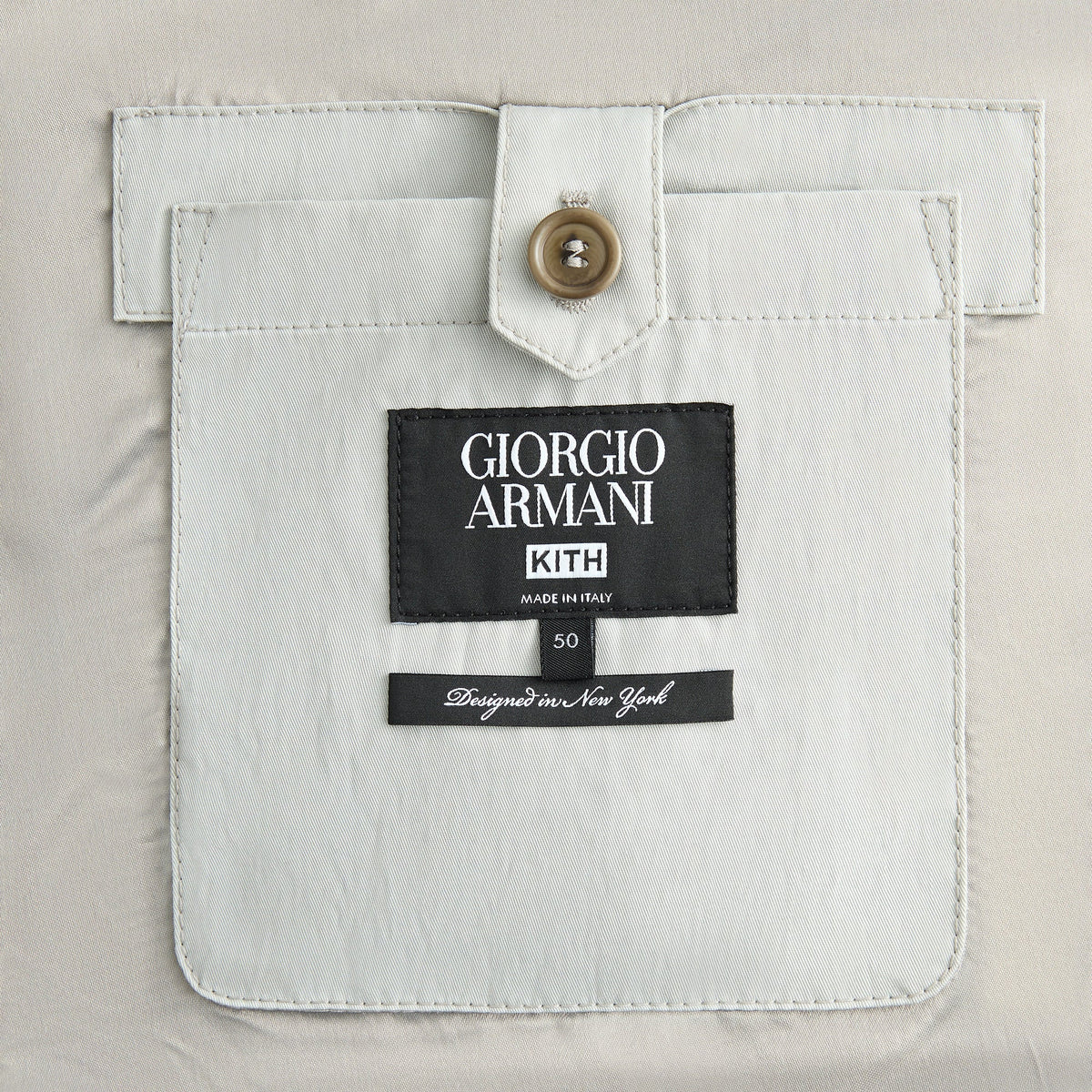 Giorgio Armani & Kith Blouson Flight Jacket - Beige