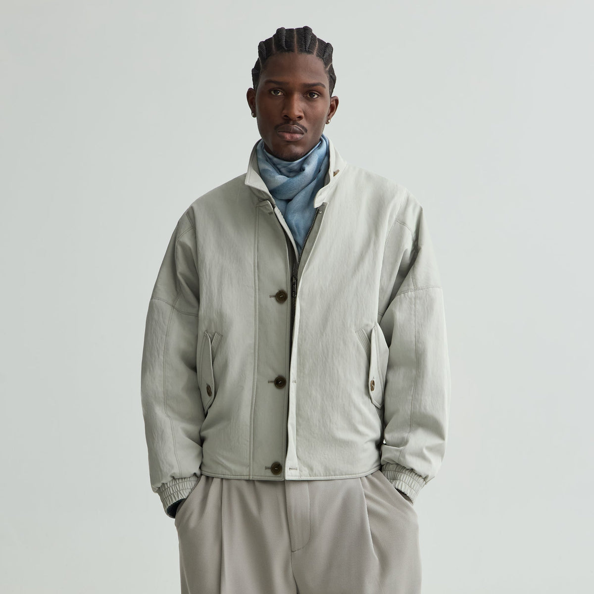 Giorgio Armani & Kith Blouson Flight Jacket - Beige