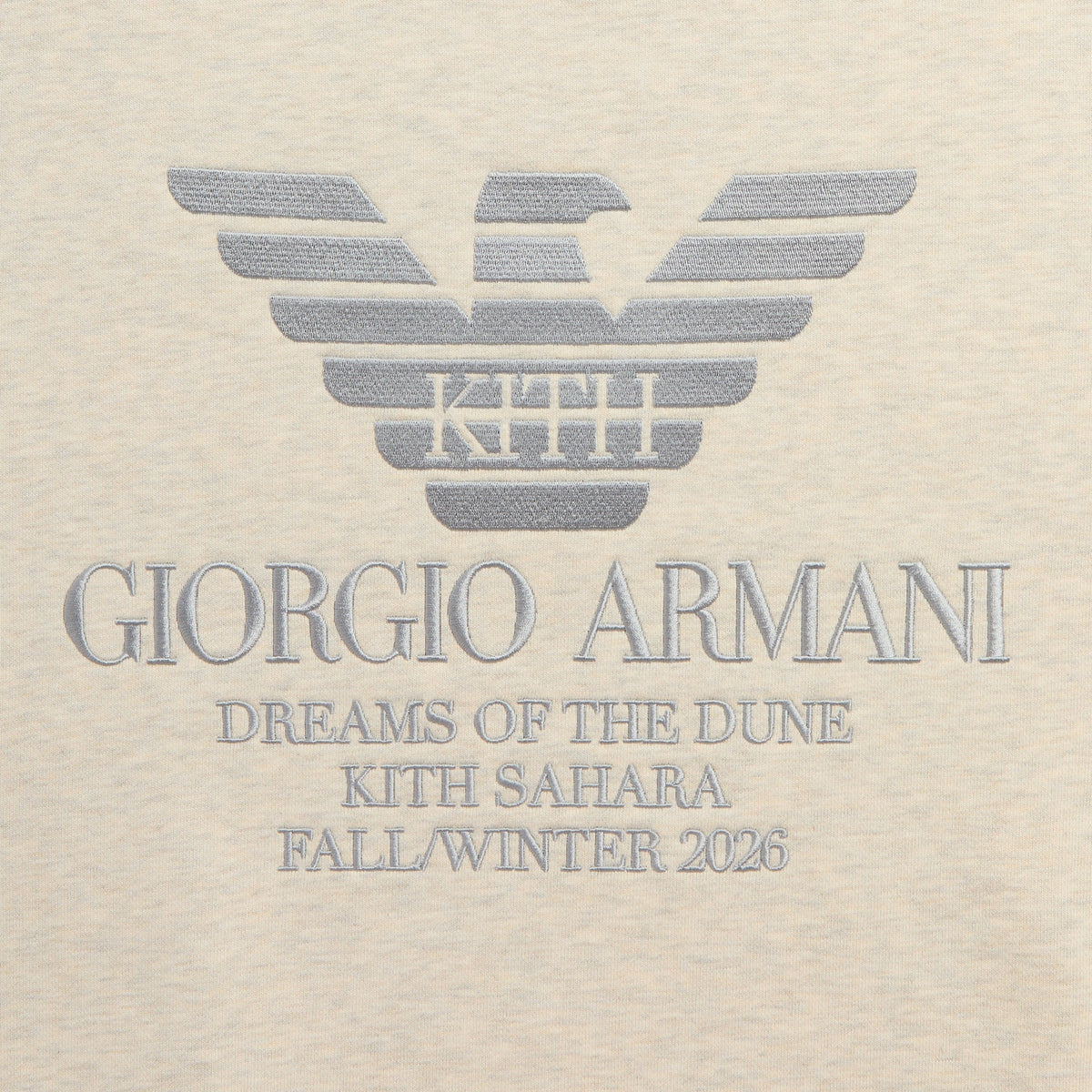 Giorgio Armani & Kith Nelson Crewneck - Grey Melange - PH