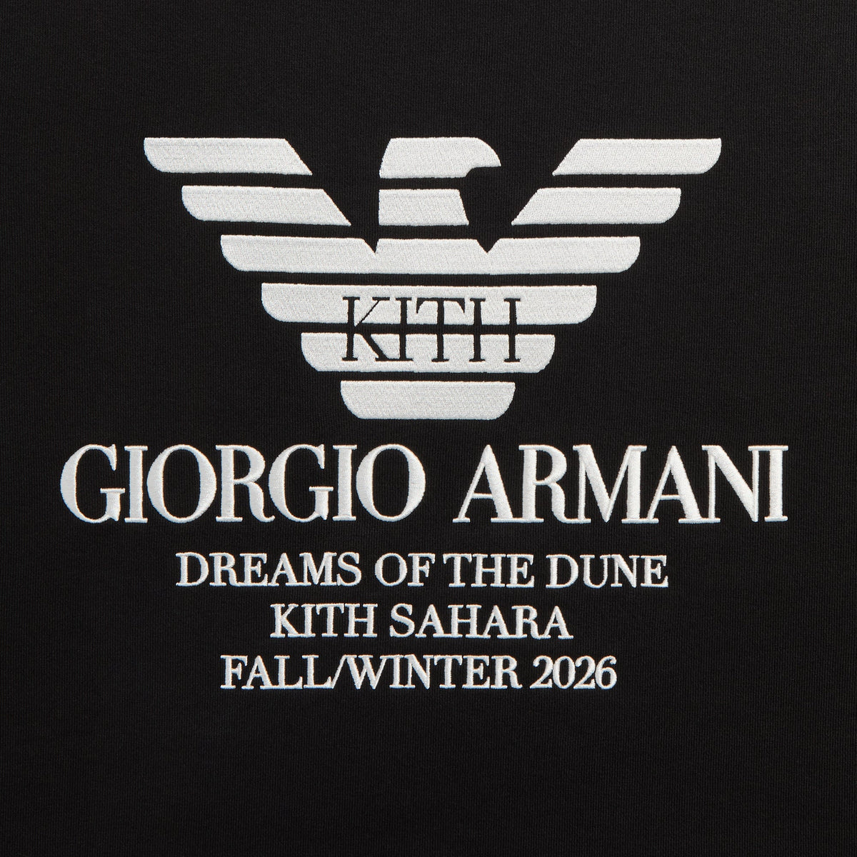 Giorgio Armani & Kith Nelson Crewneck - Nero
