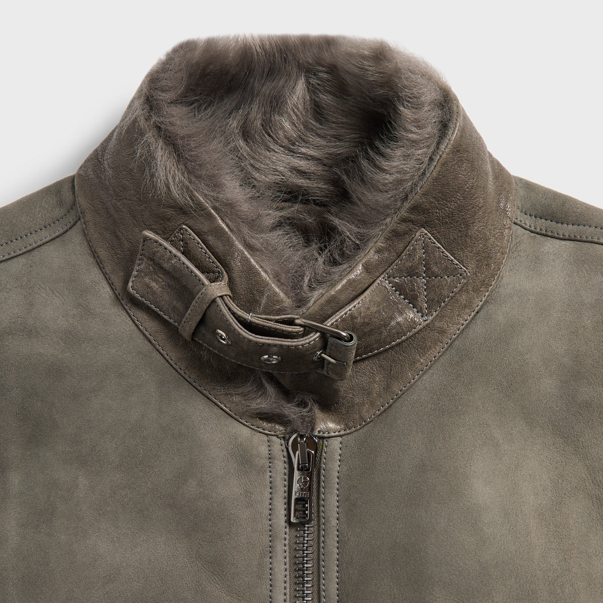Giorgio Armani & Kith Shearling Blouson Jacket - Sedona Sage