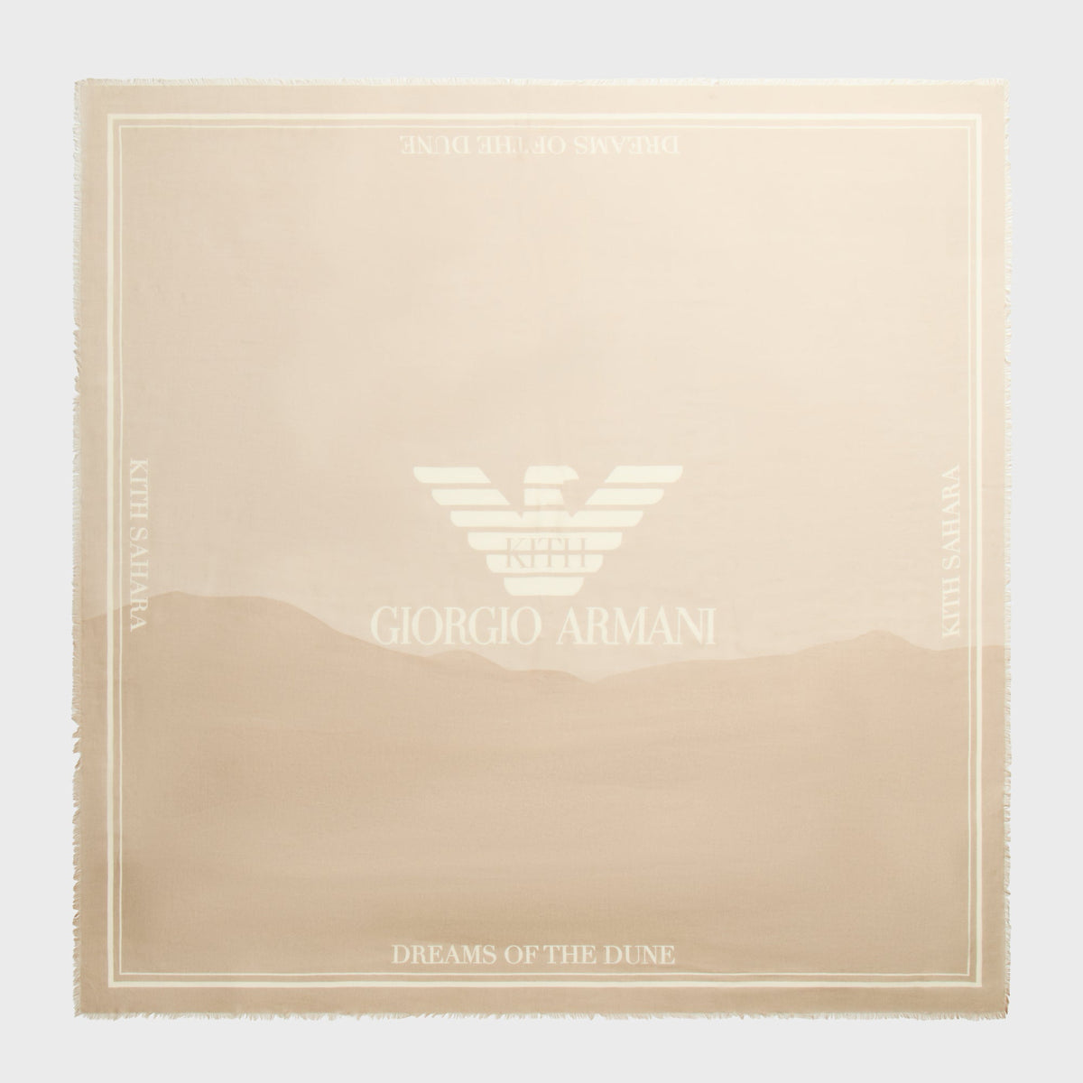 Giorgio Armani & Kith Jacquard Scarf - Creme
