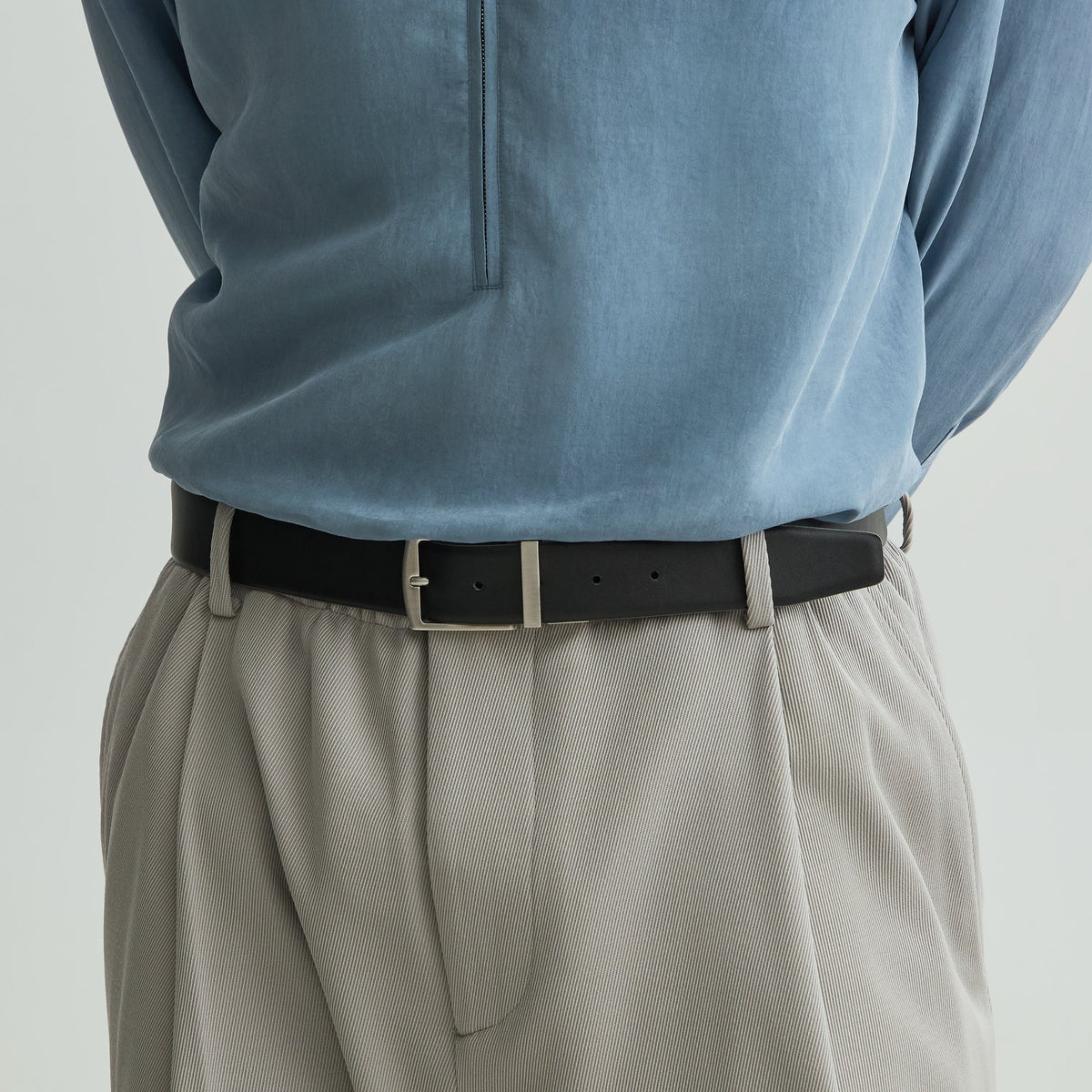 Giorgio Armani & Kith Reversible Belt - Grey / Black
