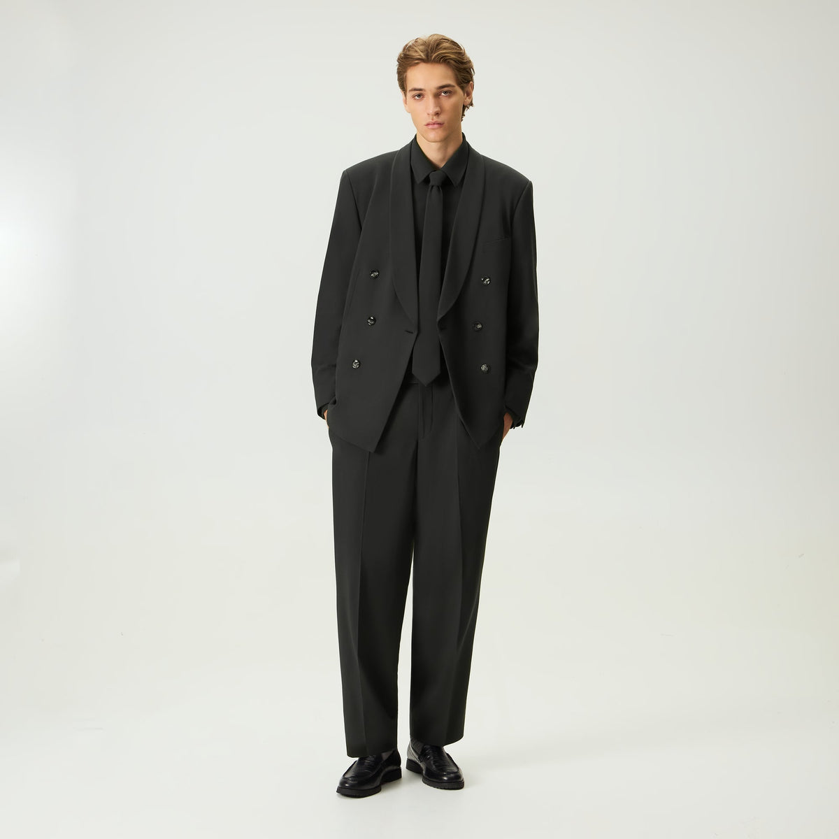Giorgio Armani & Kith Ivy Double Breasted Jacket - Charcoal Grey - PH