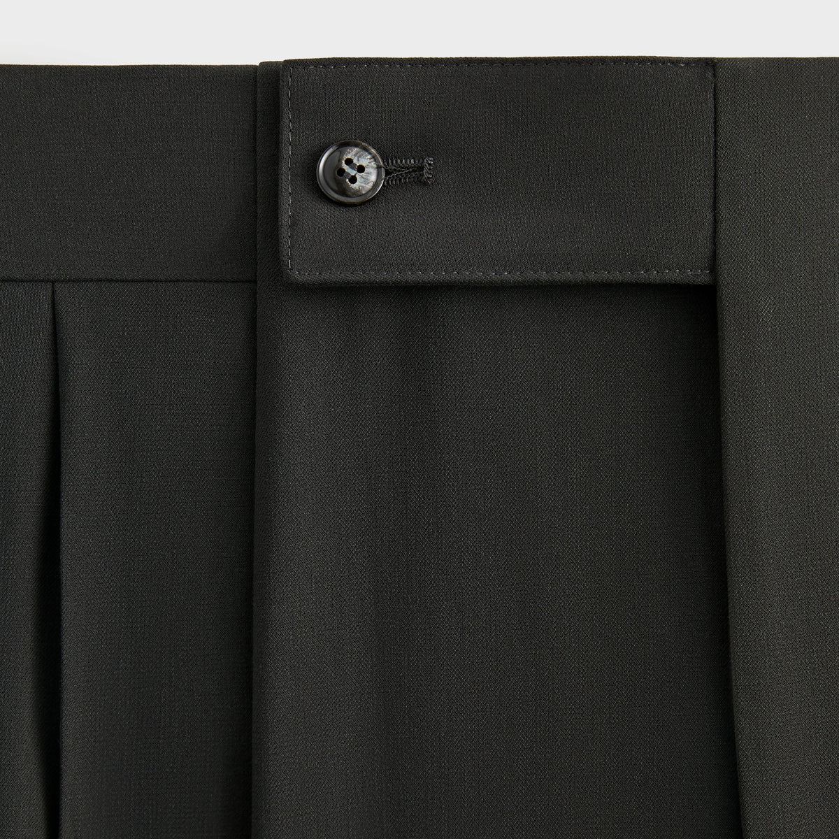 Giorgio Armani & Kith Ivy Wool Crepe Trouser - Charcoal Grey
