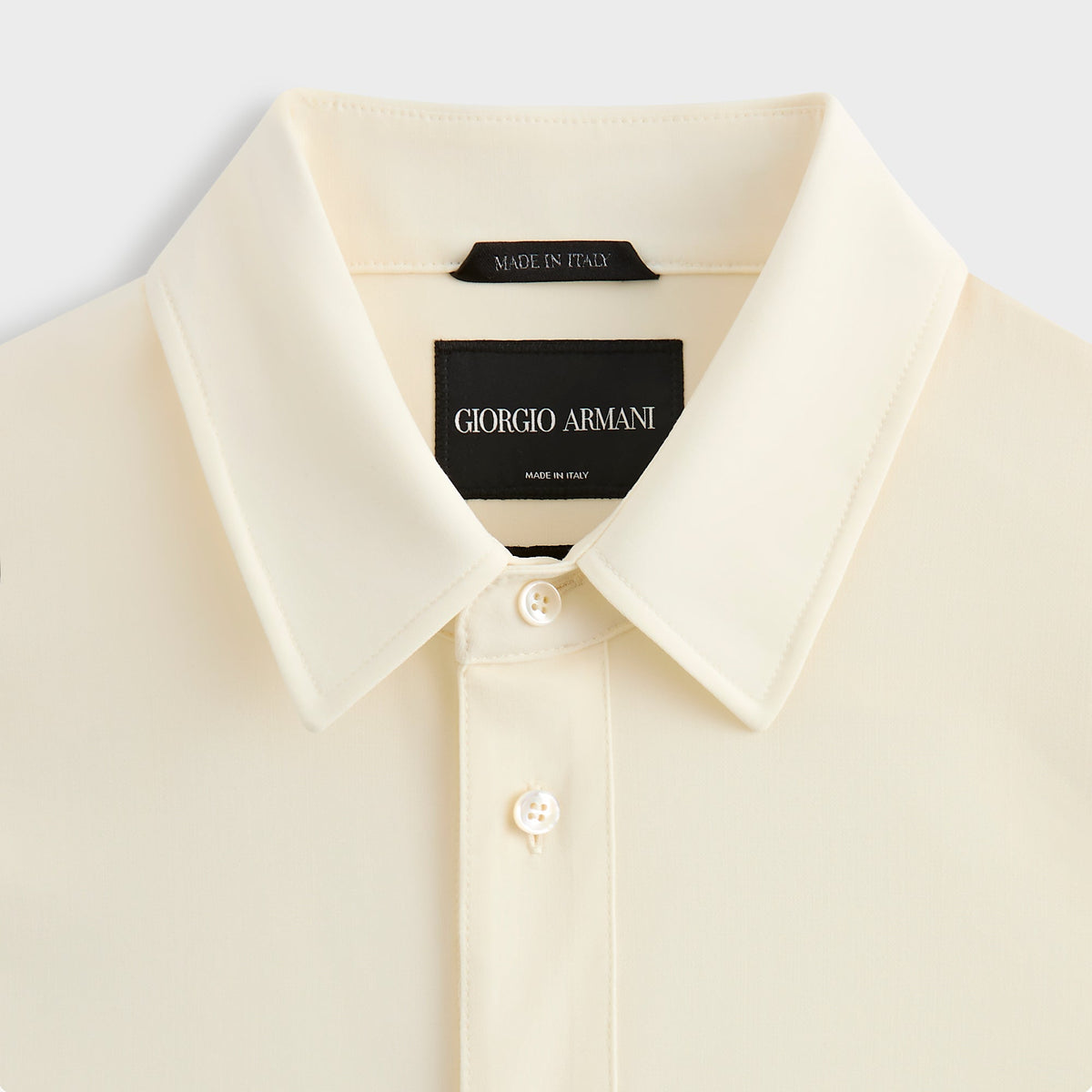 Giorgio Armani & Kith Ivy Wool Crepe Shirt - White
