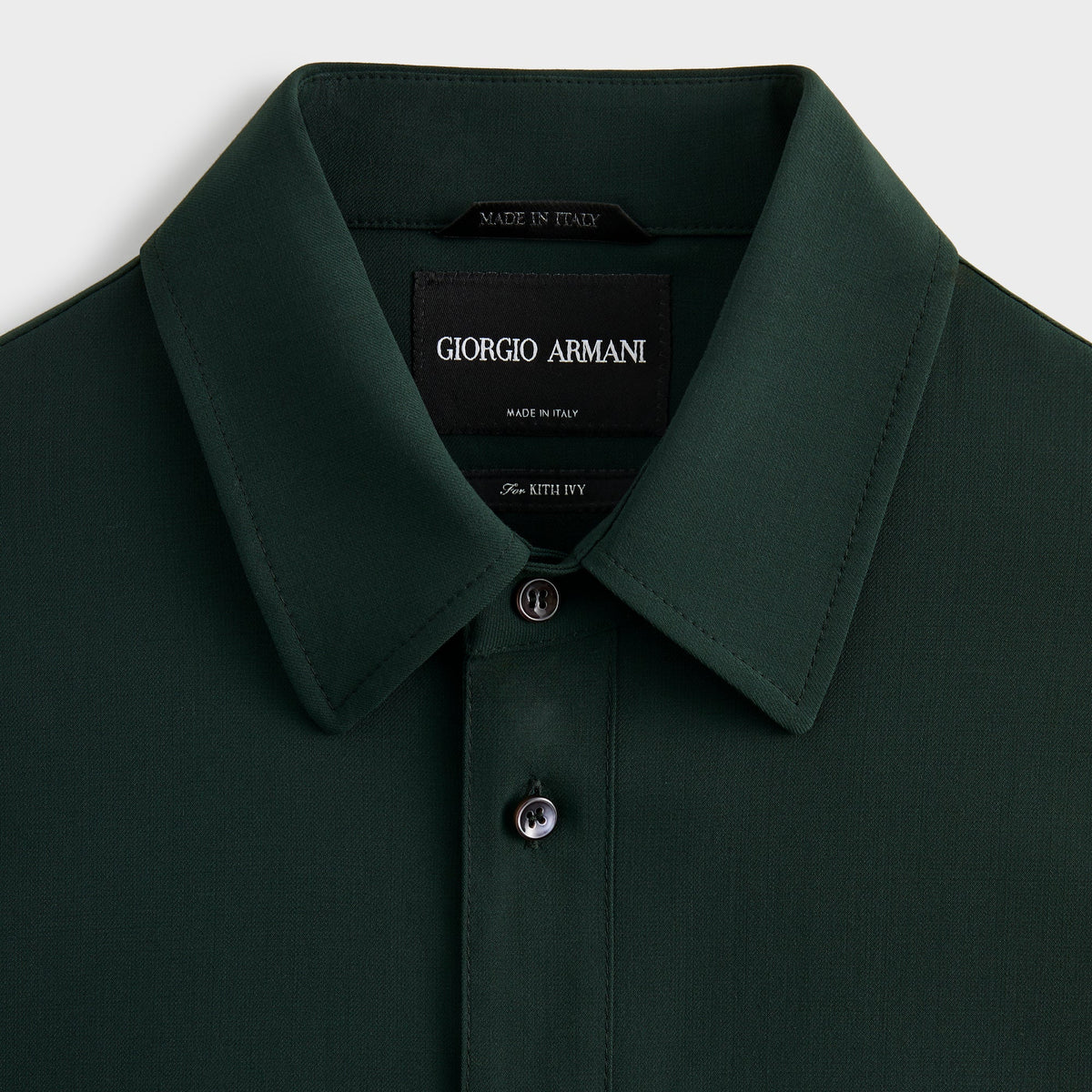 Giorgio Armani & Kith Ivy Wool Crepe Shirt - Stadium - PH