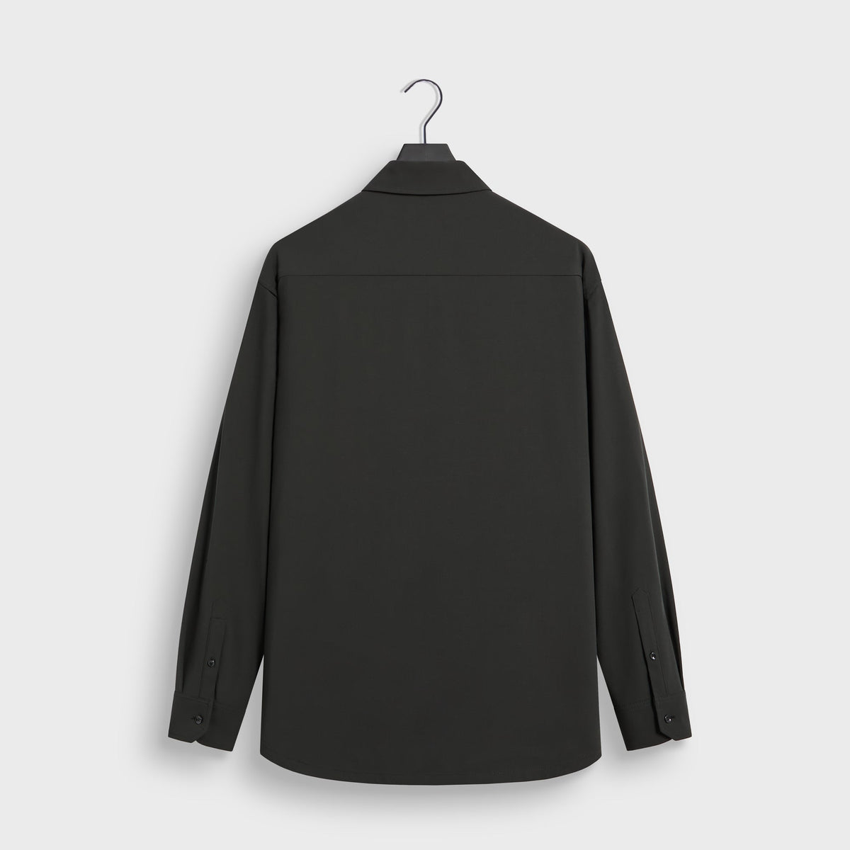 Giorgio Armani & Kith Ivy Wool Crepe Shirt - Charcoal Grey