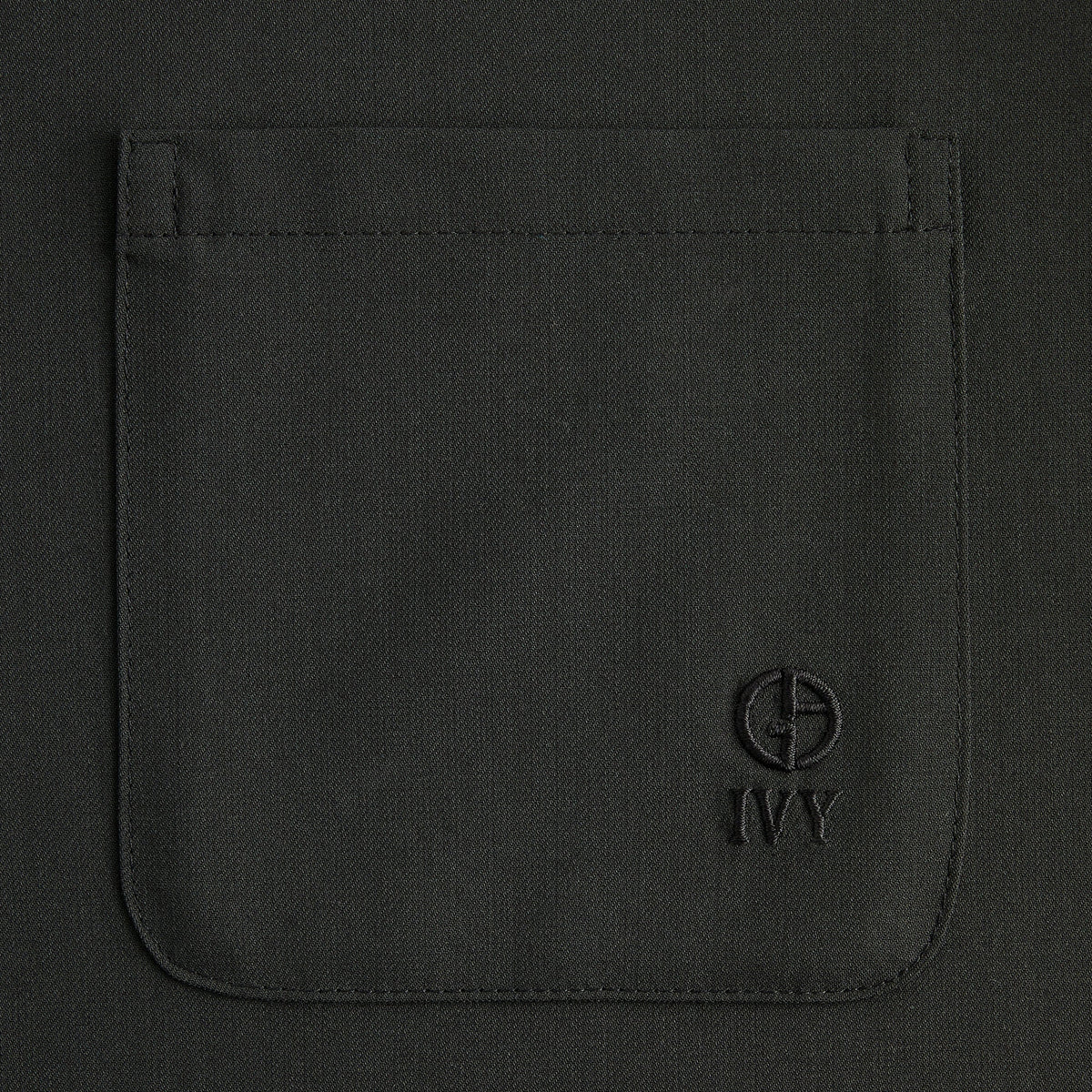 Giorgio Armani & Kith Ivy Wool Crepe Shirt - Charcoal Grey - PH