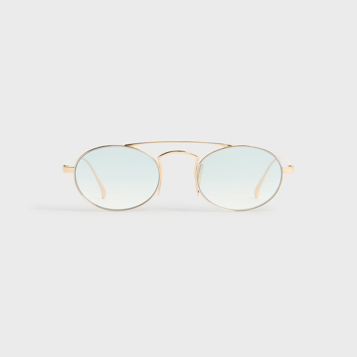 Giorgio Armani & Kith Oval Sunglasses - Titanium