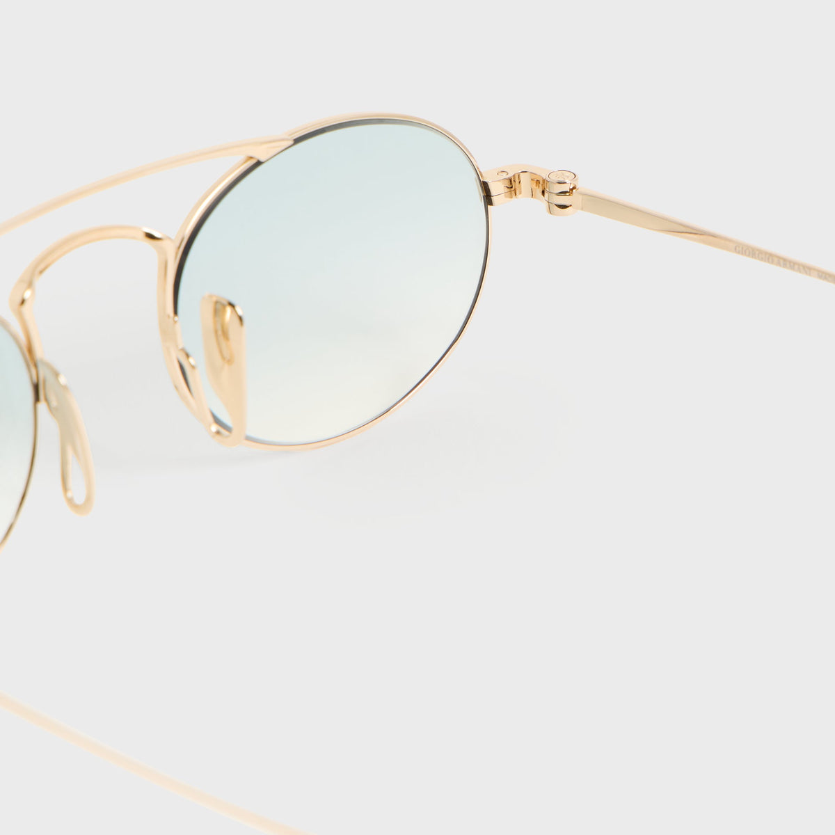 Giorgio Armani & Kith Oval Sunglasses - Titanium