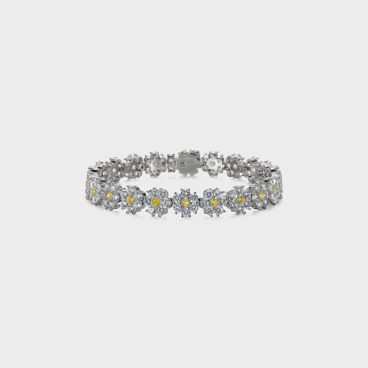 Hatton Labs Daisy Tennis Bracelet - Yellow / White