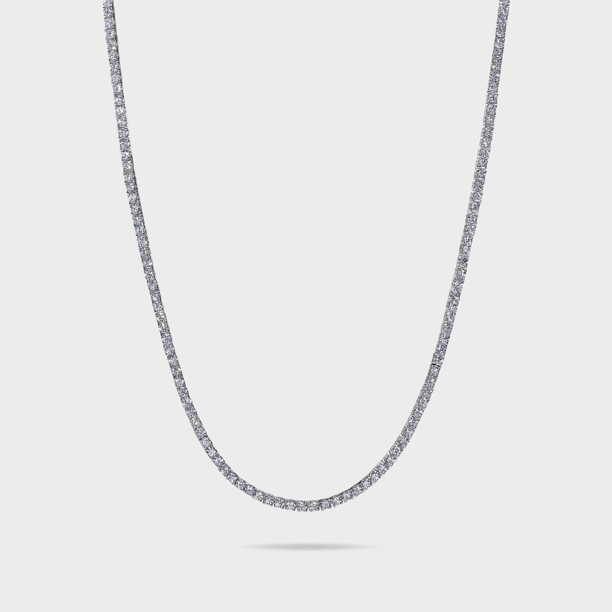 Hatton Labs Classic Tennis Chain M Necklace - White