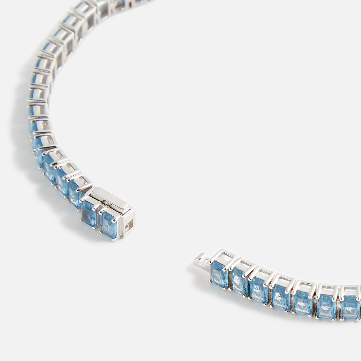 Hatton Labs Emerald Cut Tennis Bracelet - Silver
