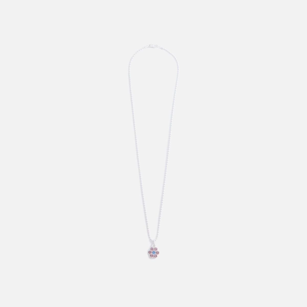 Hatton Labs Daisy Pendant - Silver / Morganite