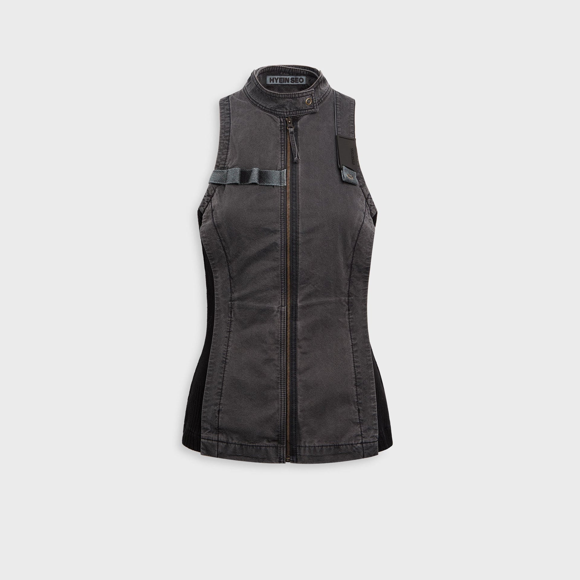 Hyein Seo Double Layer Moto Jacket - Midnight
