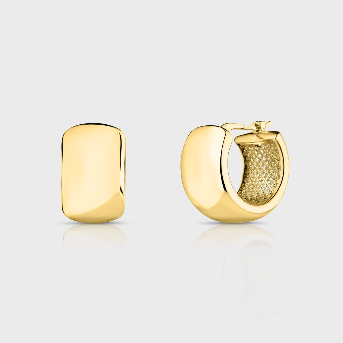 Isa Grutman Chunky Hoops - Yellow Gold