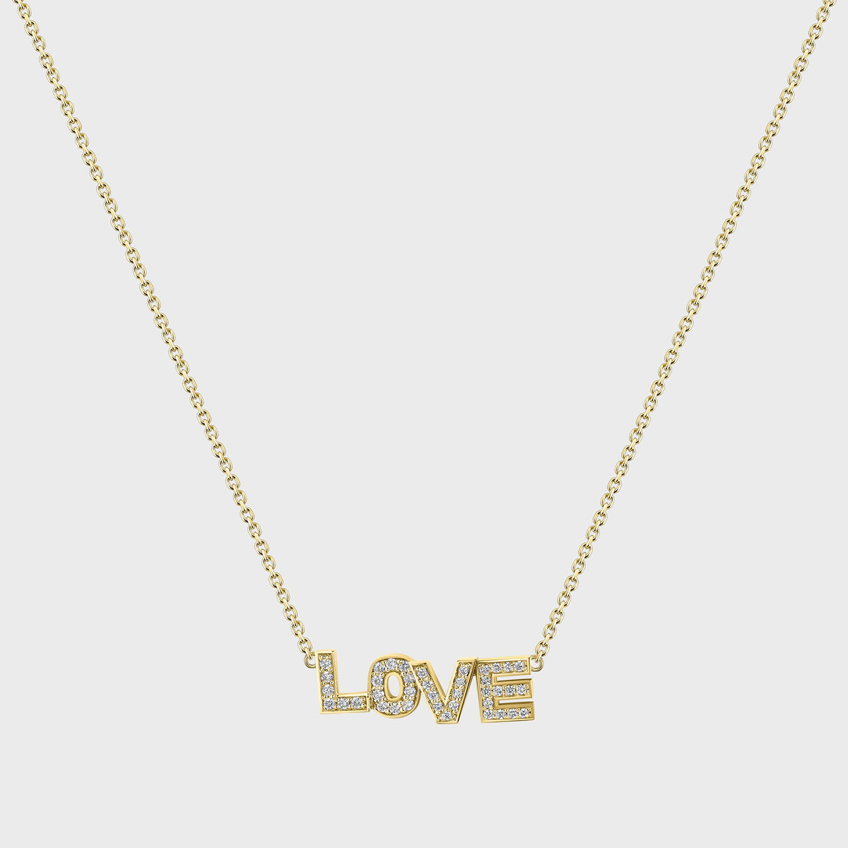Isa Grutman Love Necklace - Yellow Gold