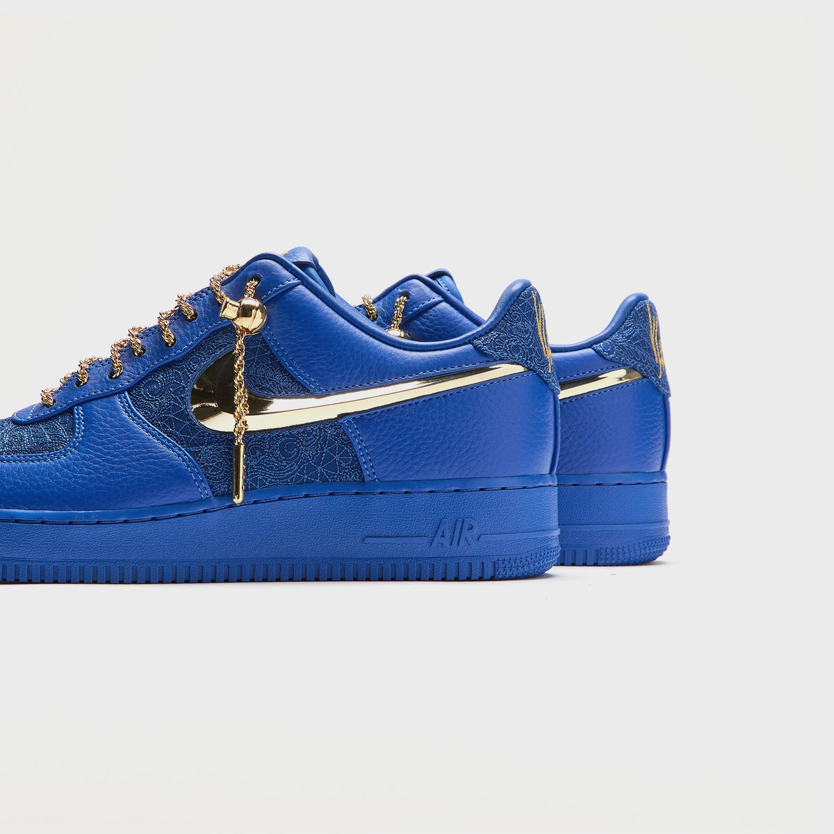 Nike x Victor Solomon Air Force 1 '07  - Varsity Royal / Metallic Gold / Black
