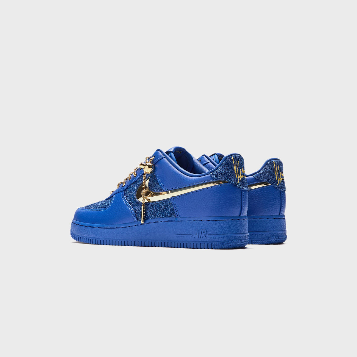 Nike x Victor Solomon Air Force 1 '07  - Varsity Royal / Metallic Gold / Black