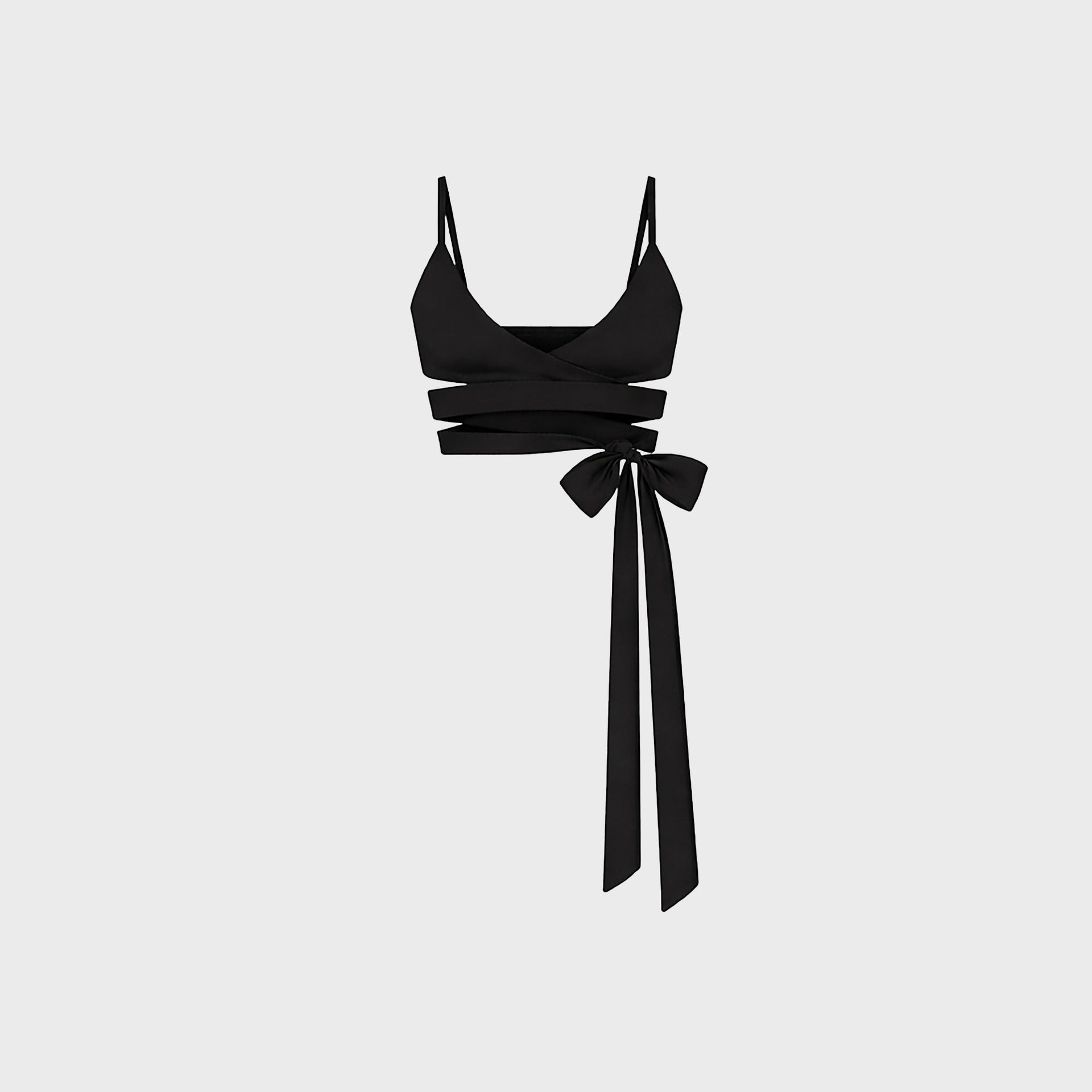 NikeSKIMS Matte Wrap Bra - Obsidian