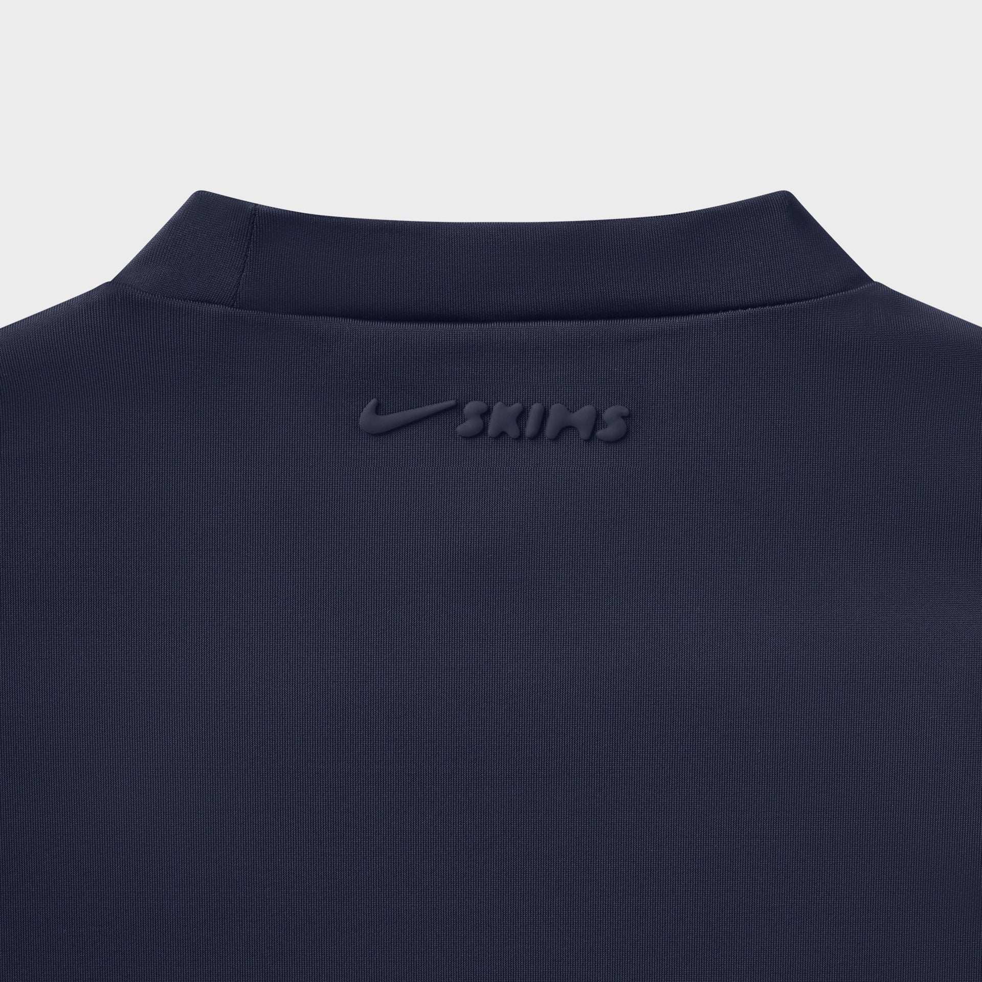 NikeSKIMS Shine Long Sleeve Crew Neck Top - Navy