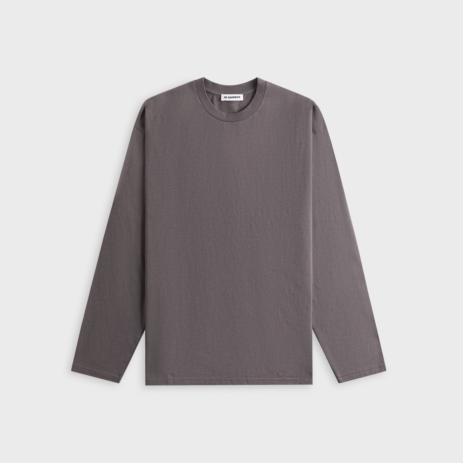 Jil Sander Crewneck Long Sleeve Tee - Pebble