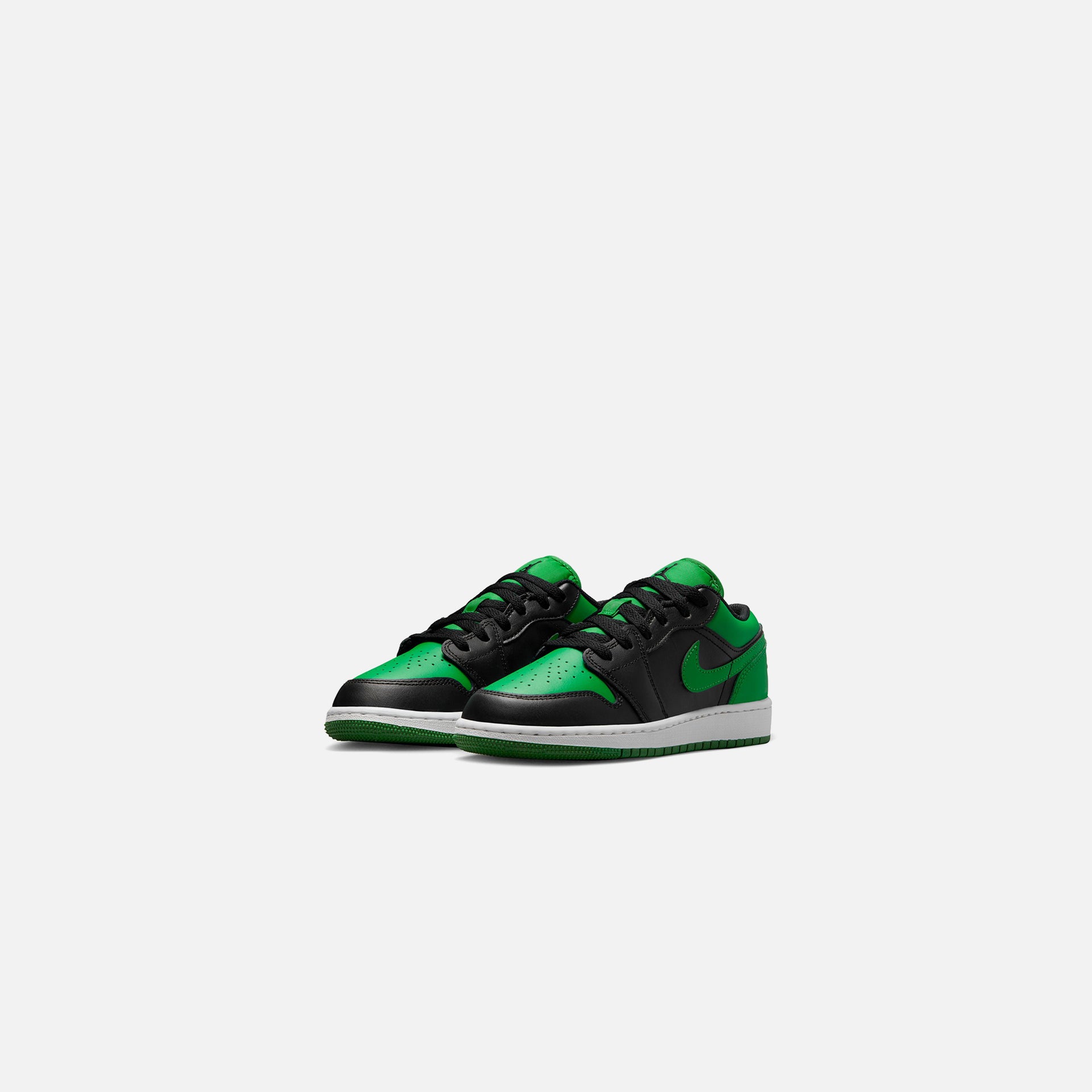 Nike Grade School Air Jordan 1 Low - Black / Lucky Green / White