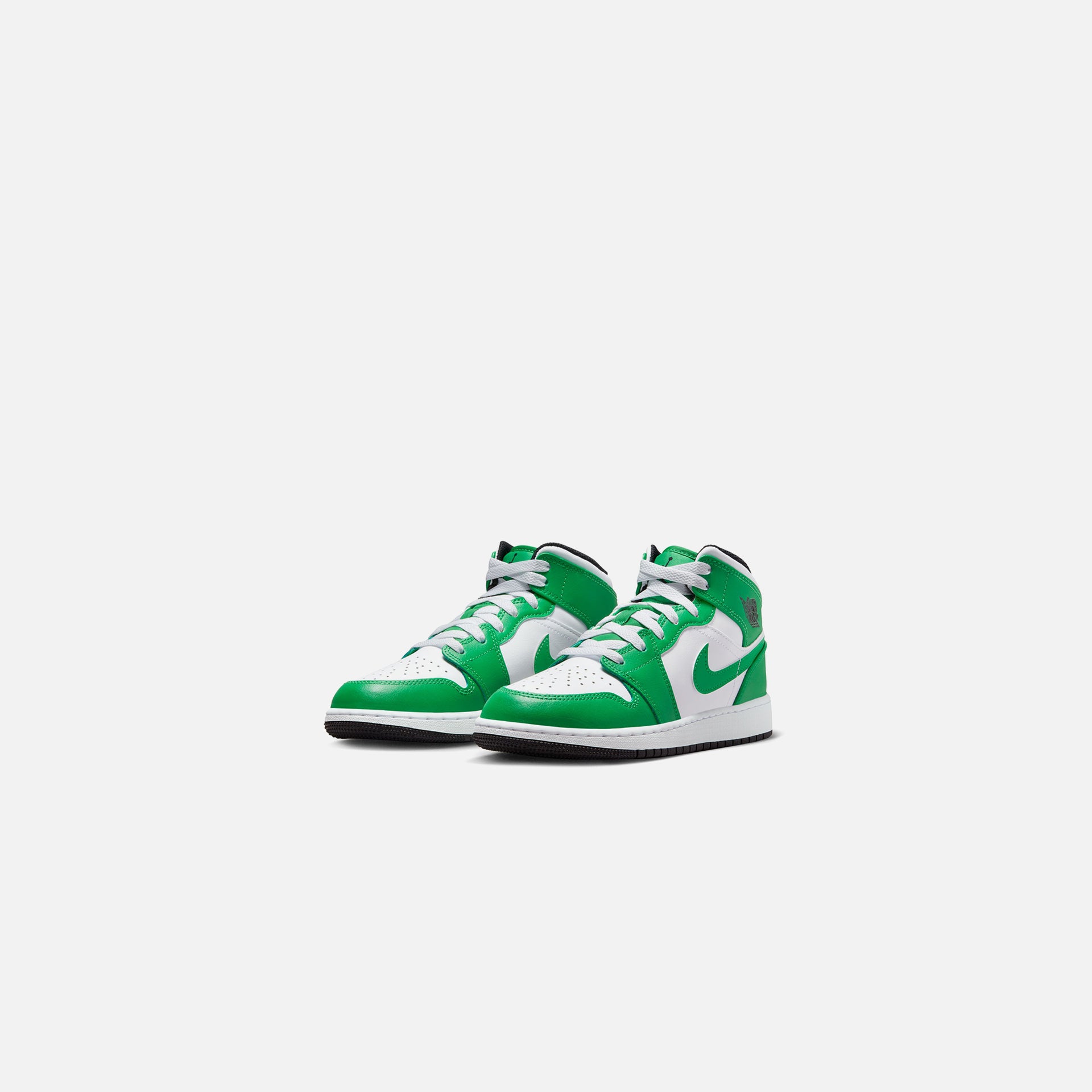Nike Grade School Air Jordan 1 Mid - Lucky Green / Black / White