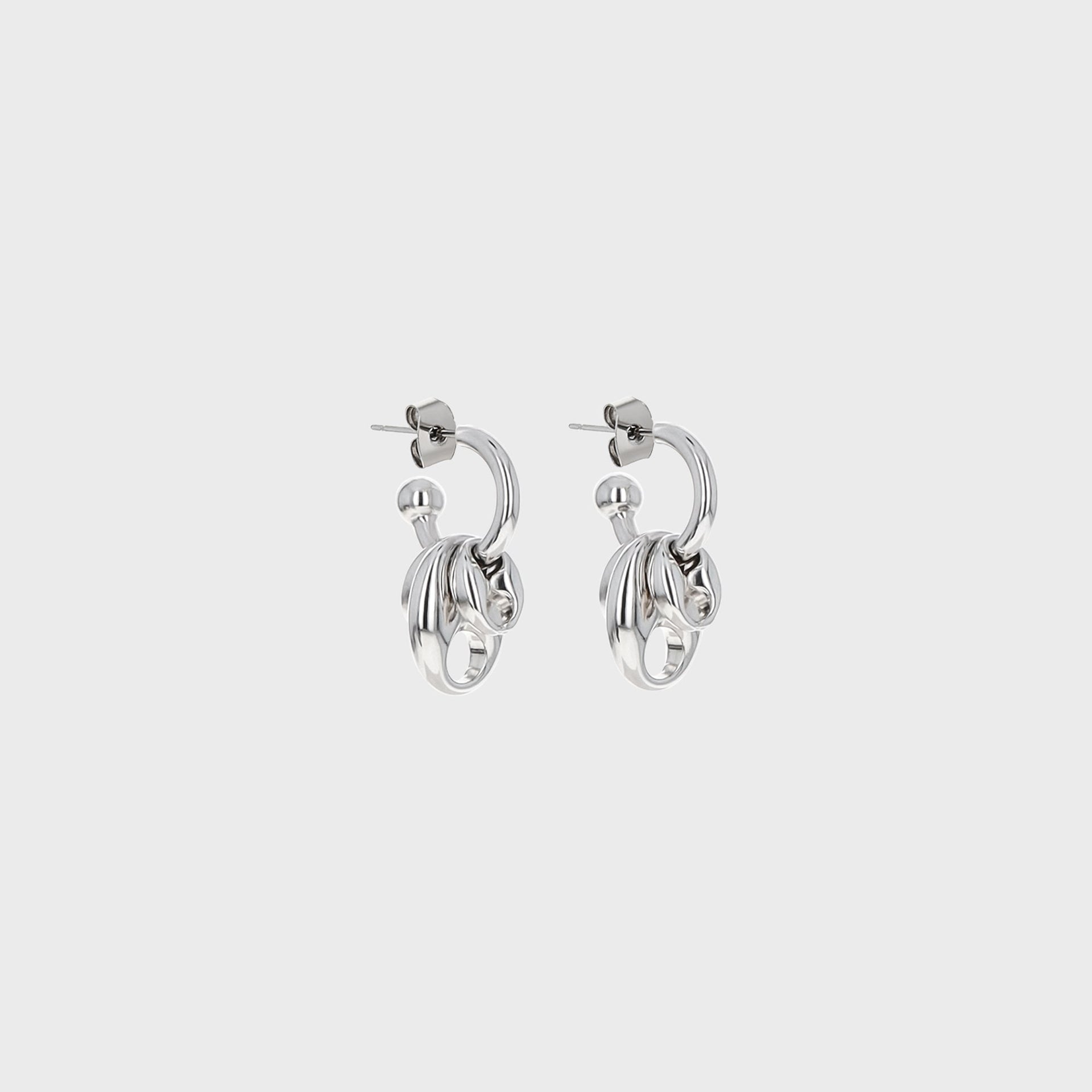 Justine Clenquet Akari Earrings - Palladium