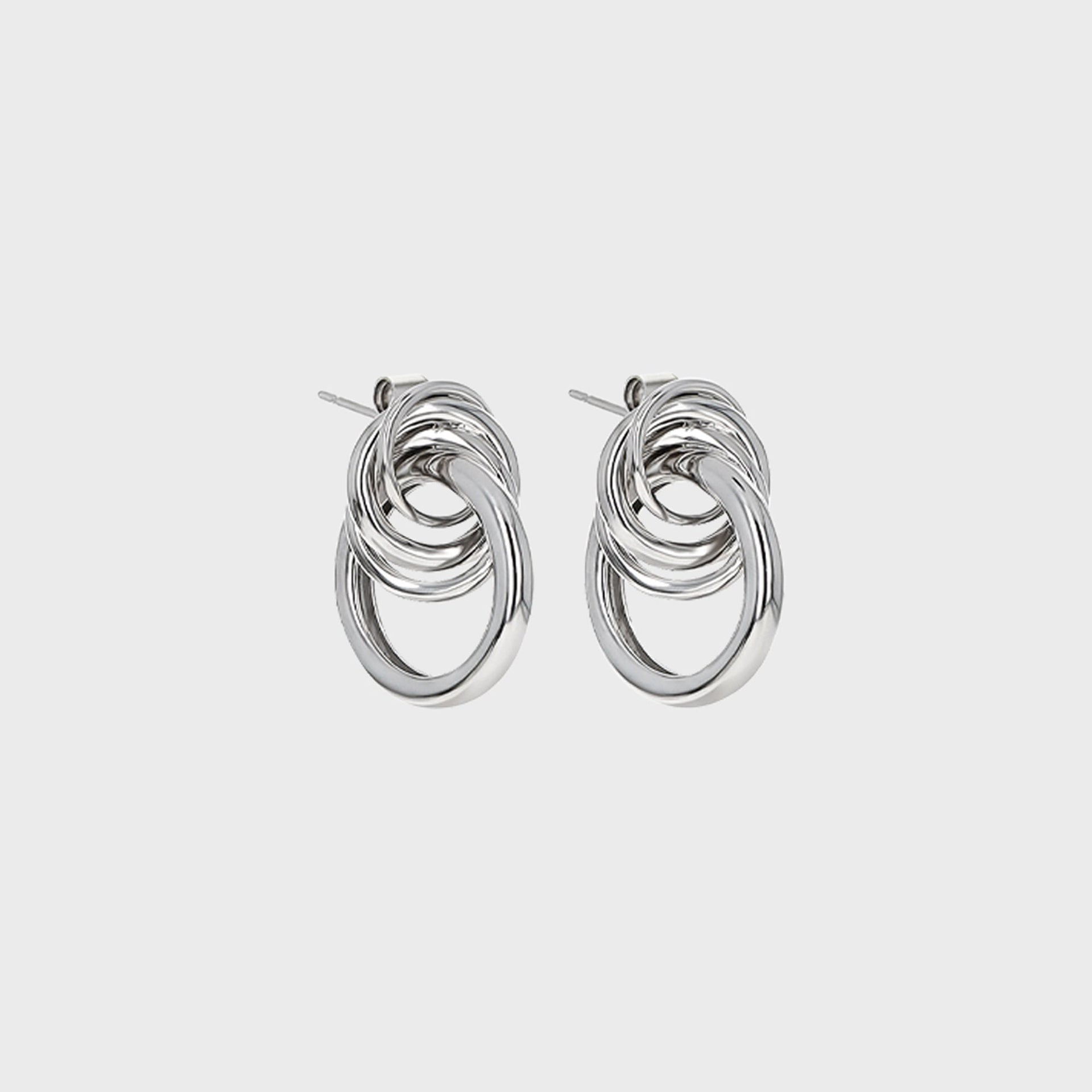 Justine Clenquet Cara Xl Earrings - Palladium