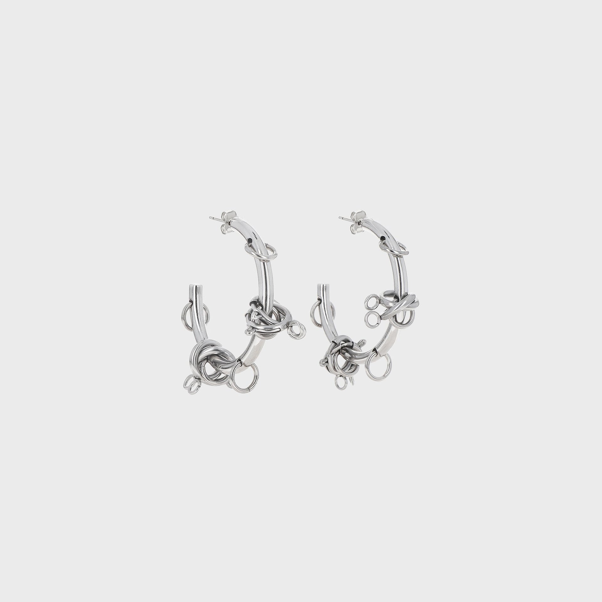 Justine Clenquet Fiona Earrings - Palladium