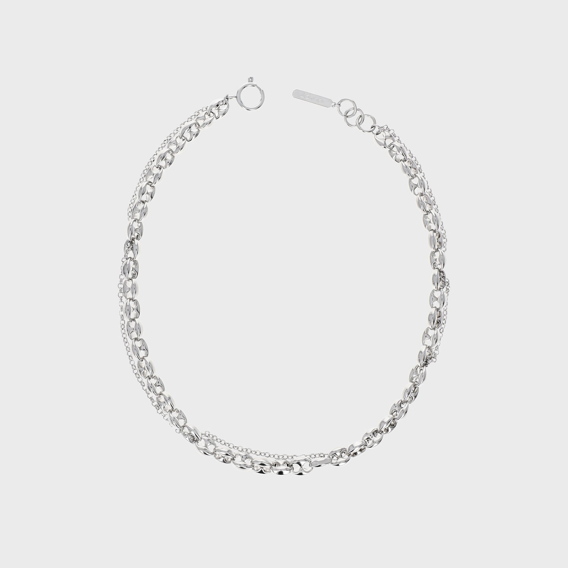Justine Clenquet Ibra Necklace - Palladium