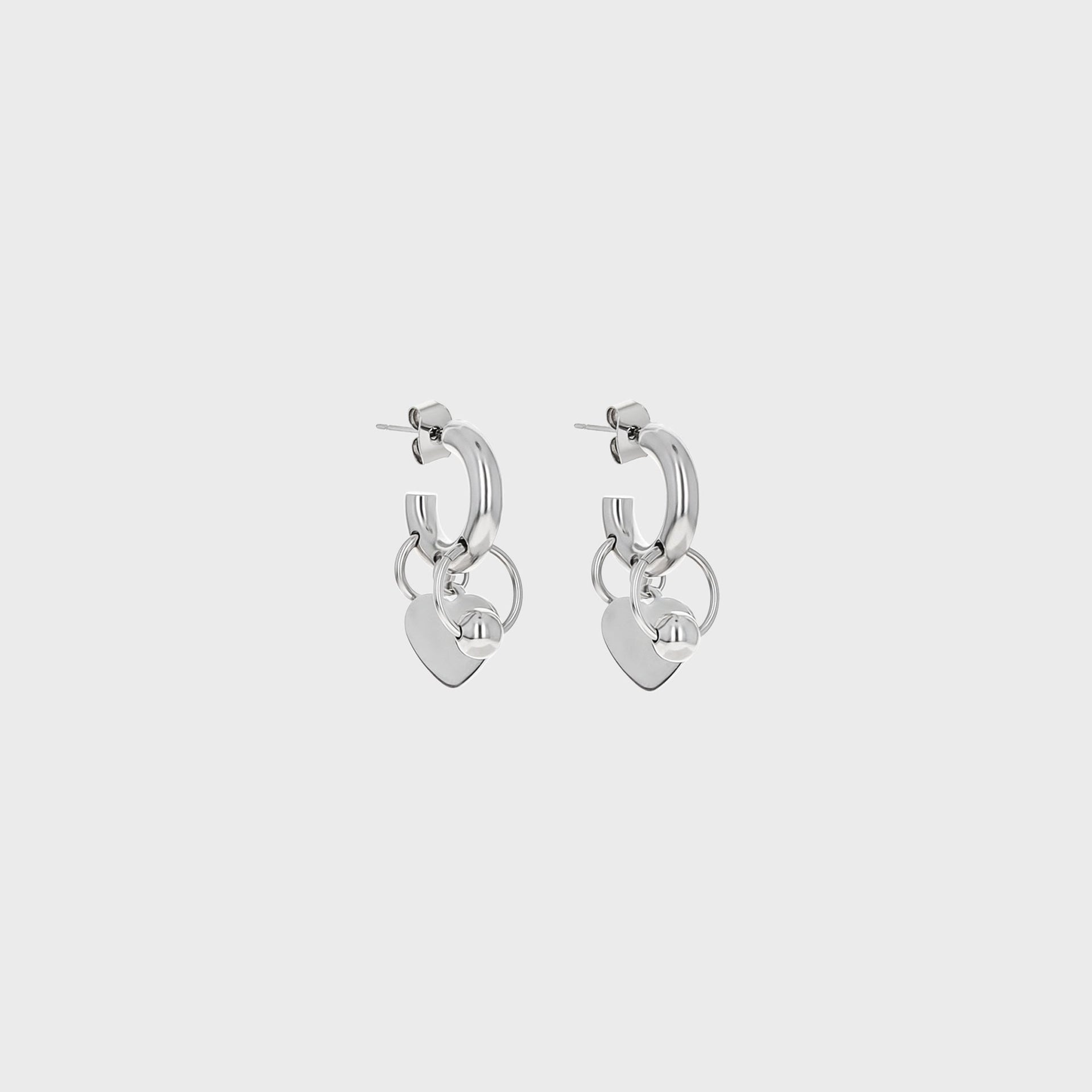 Justine Clenquet Kiki Earrings - Palladium